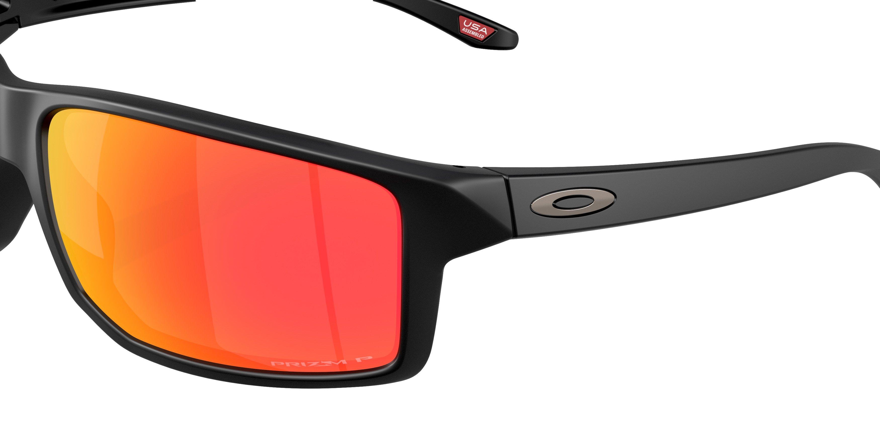 Oakley Gibston XL Prizm Ruby Polar Sunglasses - Matte Black - BLACK/RED Thumbnail View 5