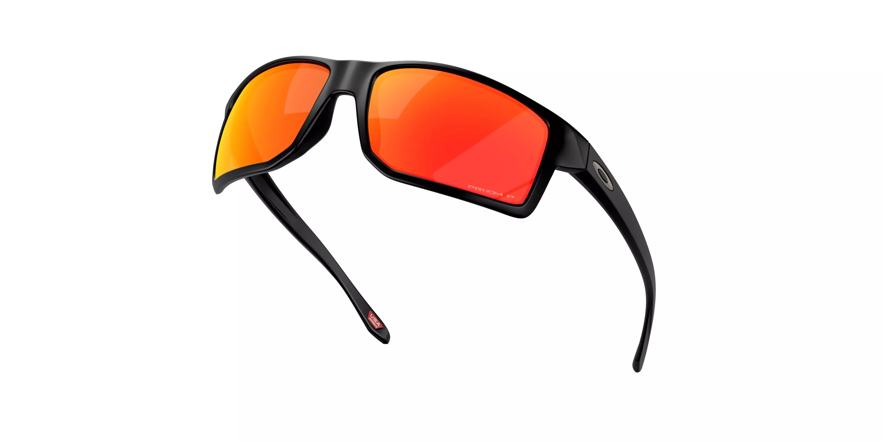 Oakley Gibston XL Prizm Ruby Polar Sunglasses - Matte Black - BLACK/RED