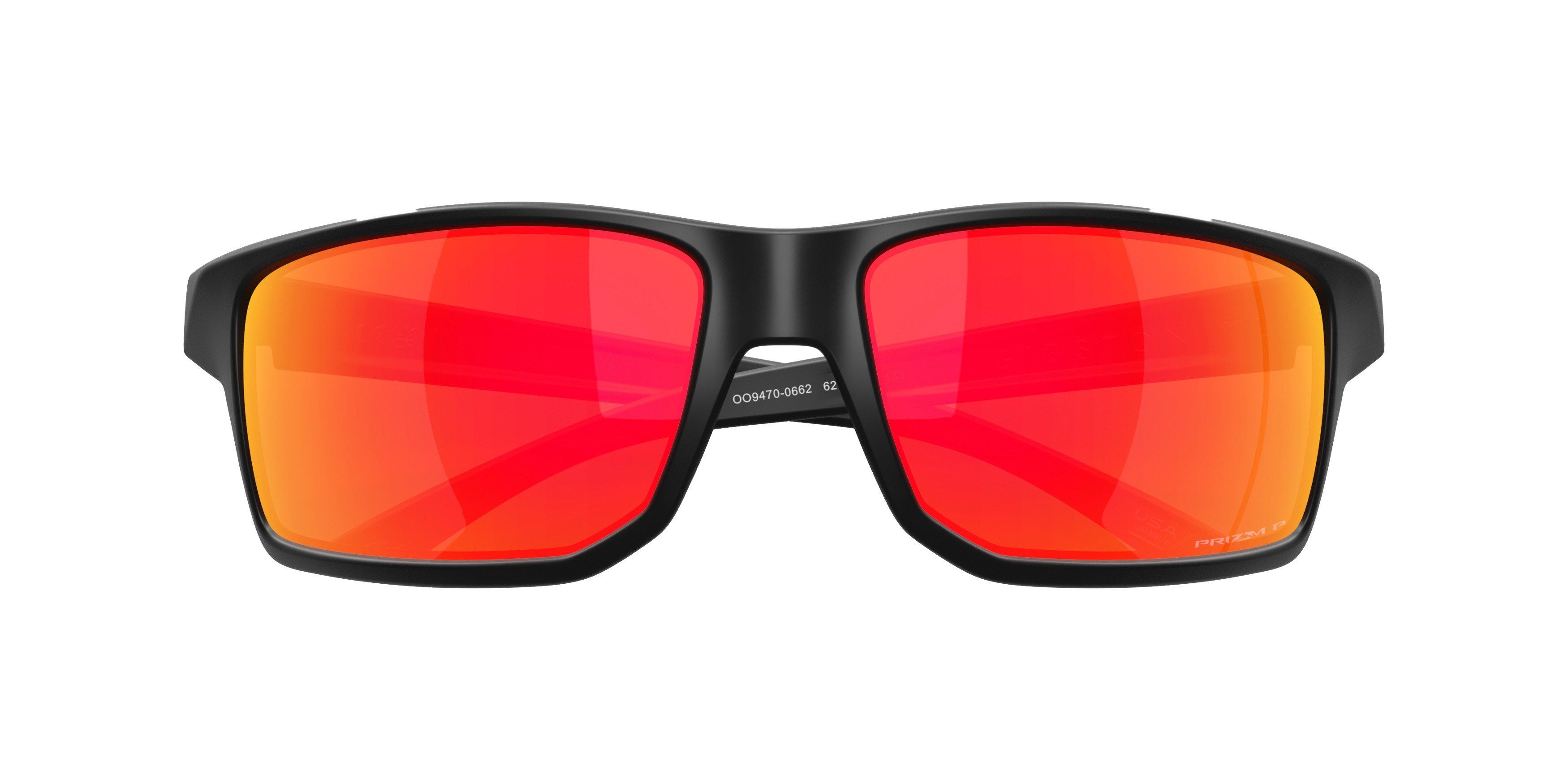 Oakley Gibston XL Prizm Ruby Polar Sunglasses - Matte Black - BLACK/RED Thumbnail View 8