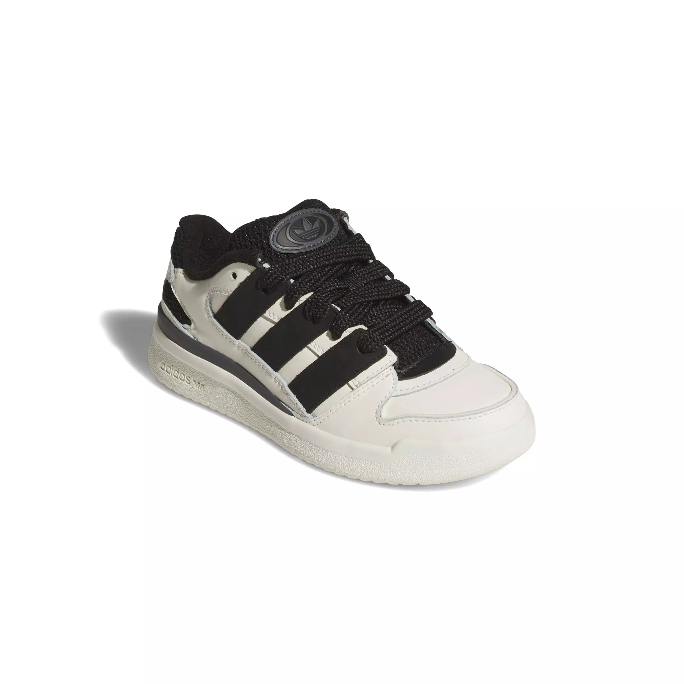 adidas Forum2000 "Off White/Core Black/Grey Six" Grade School Boys' Shoe - OFF WHITE/BLACK/GREY