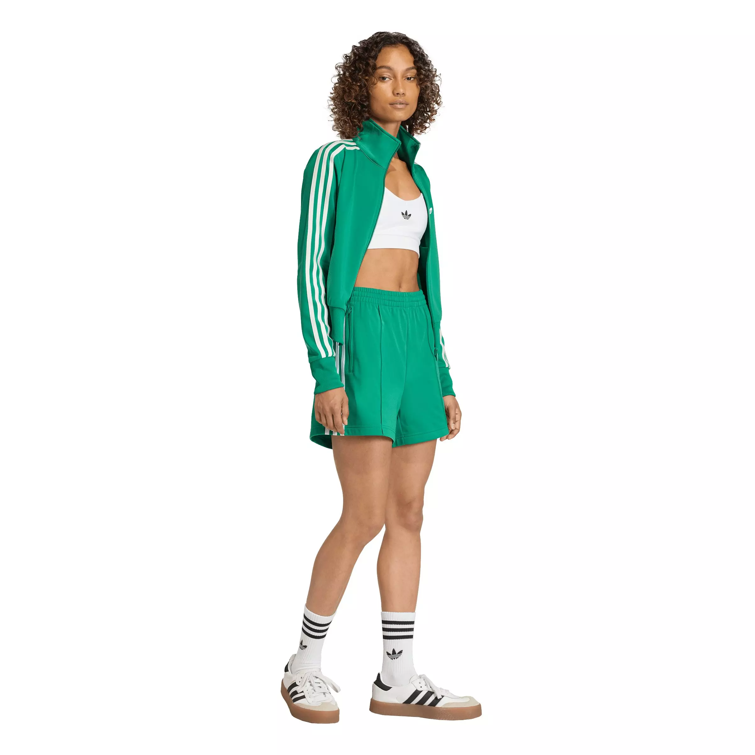 adidas Originals Women's Firebird Classic Track Jacket - Green - GREEN
