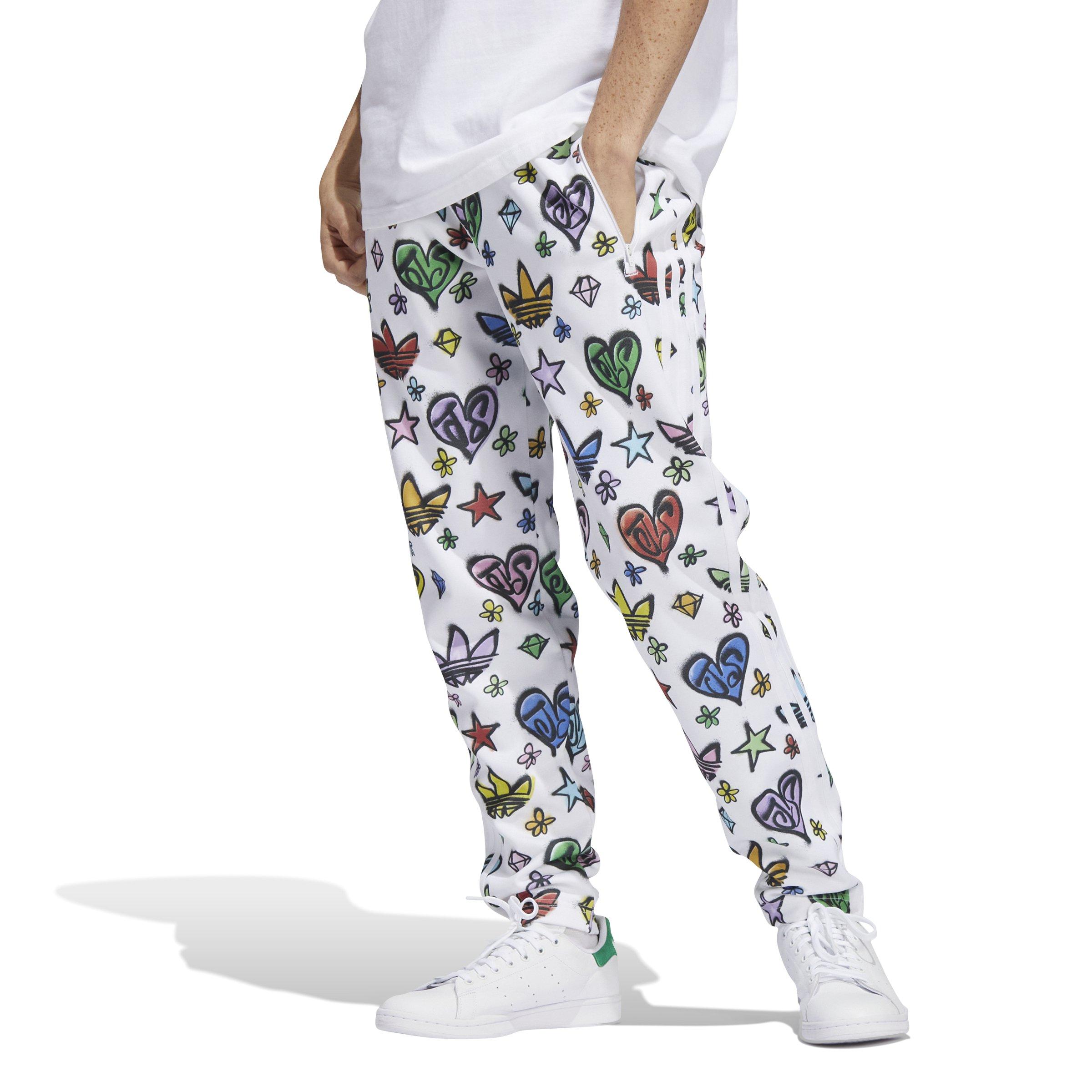 adidas Originals Unisex Jeremy Scott Monogram Firebird Tracksuit Pants -  White - Hibbett