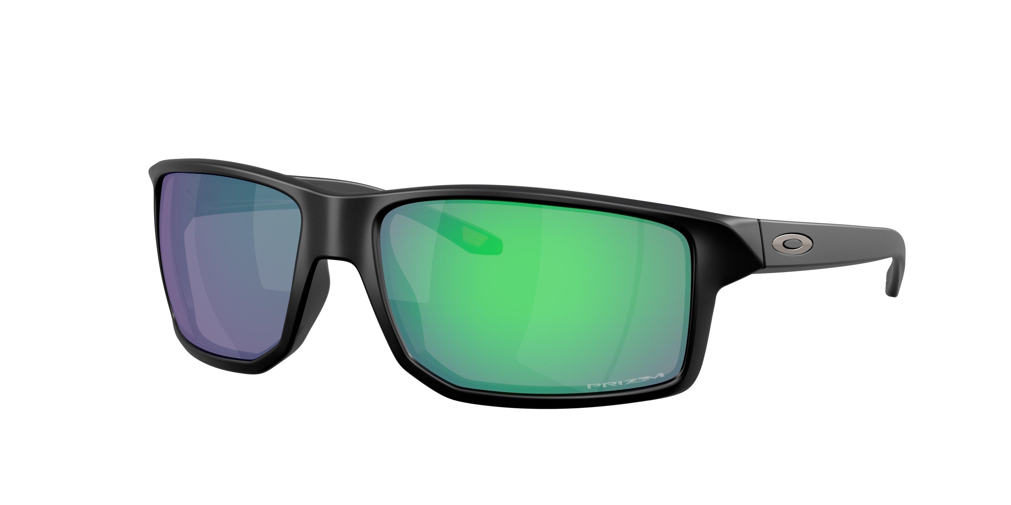 Oakley Gibston XL Prizm Jade Sunglasses - Matte Black - BLACK/GREEN Thumbnail View 1