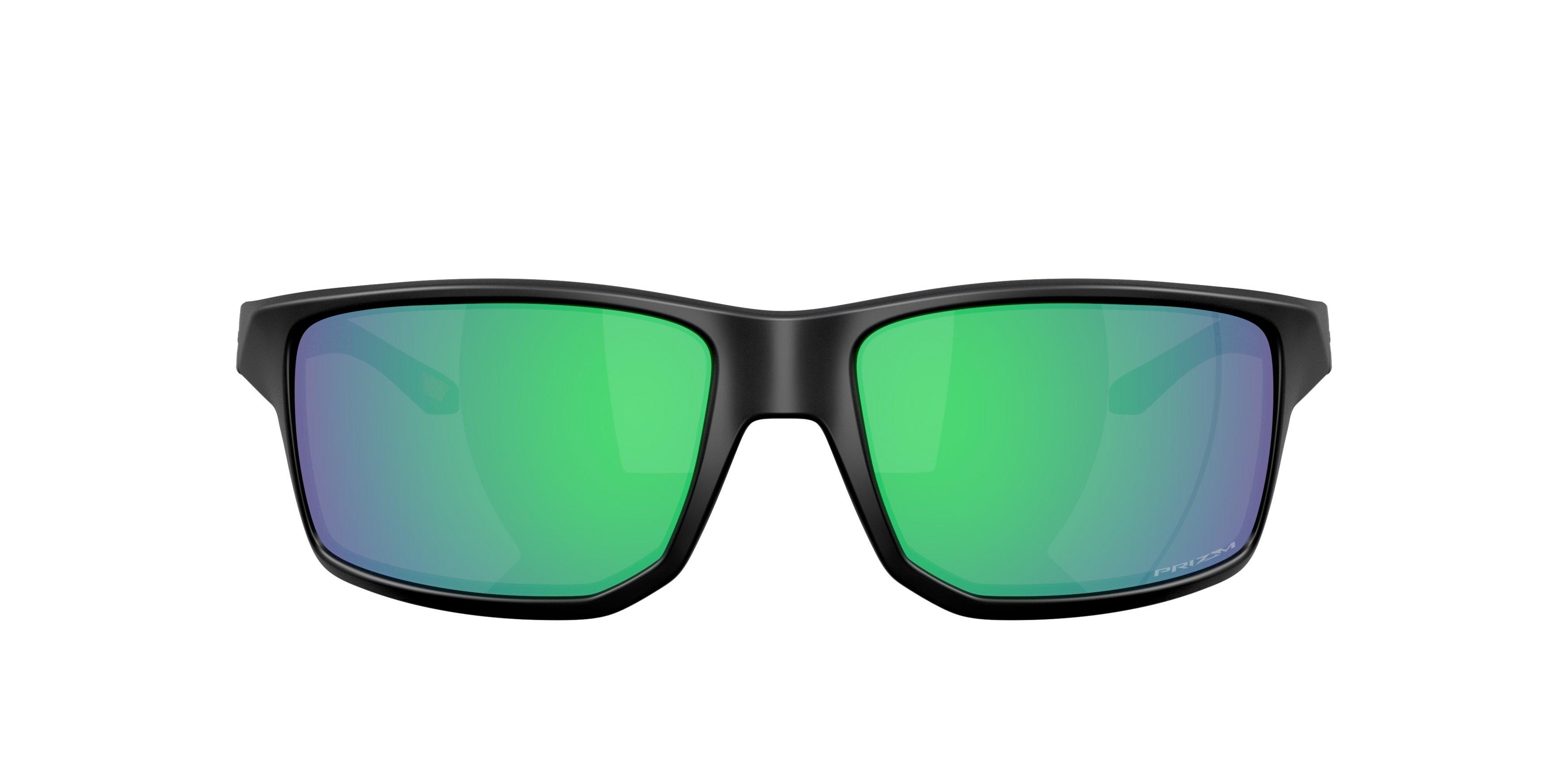 Oakley Gibston XL Prizm Jade Sunglasses - Matte Black - BLACK/GREEN Thumbnail View 2