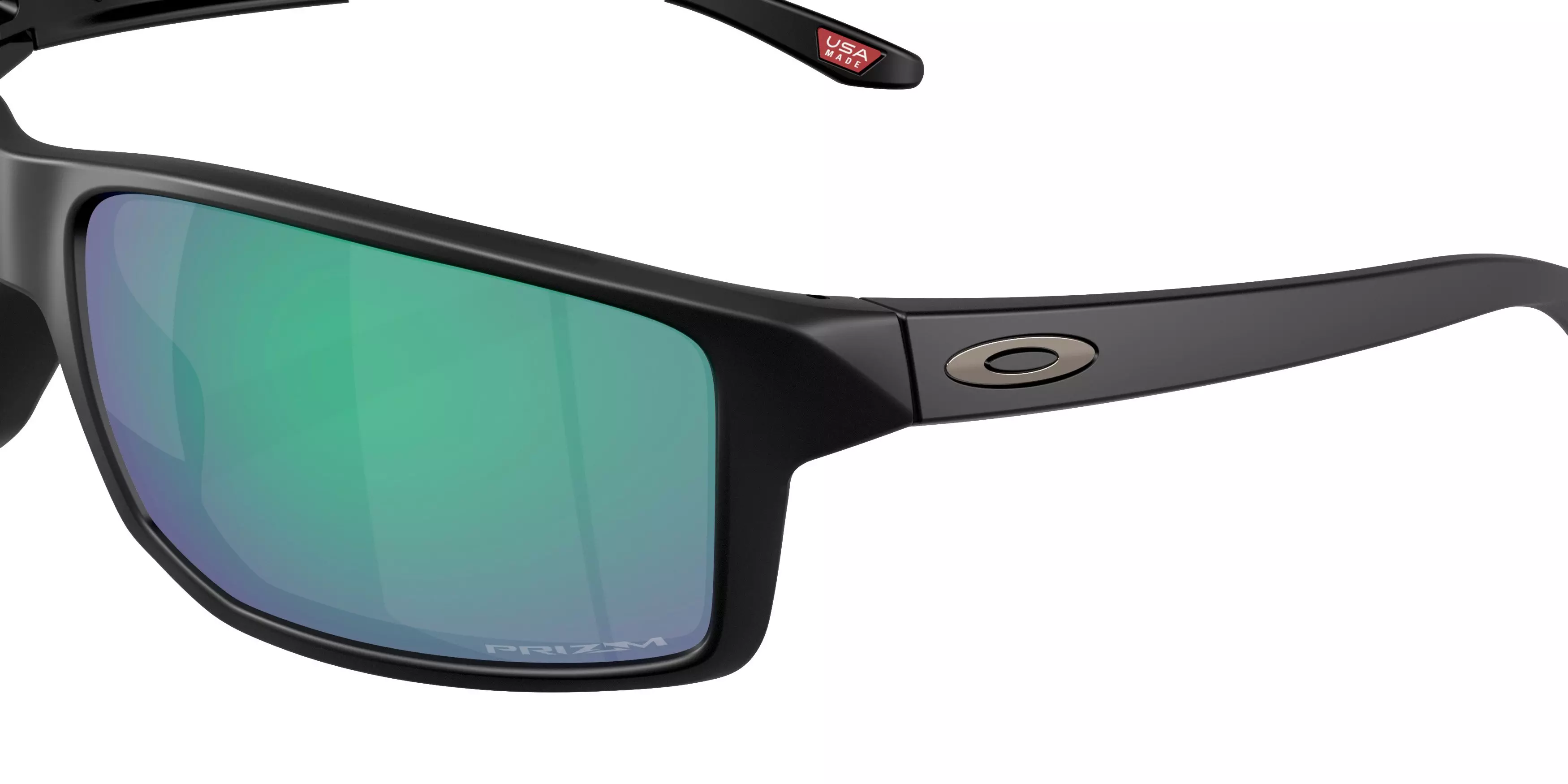 Oakley Gibston XL Prizm Jade Sunglasses - Matte Black - BLACK/GREEN