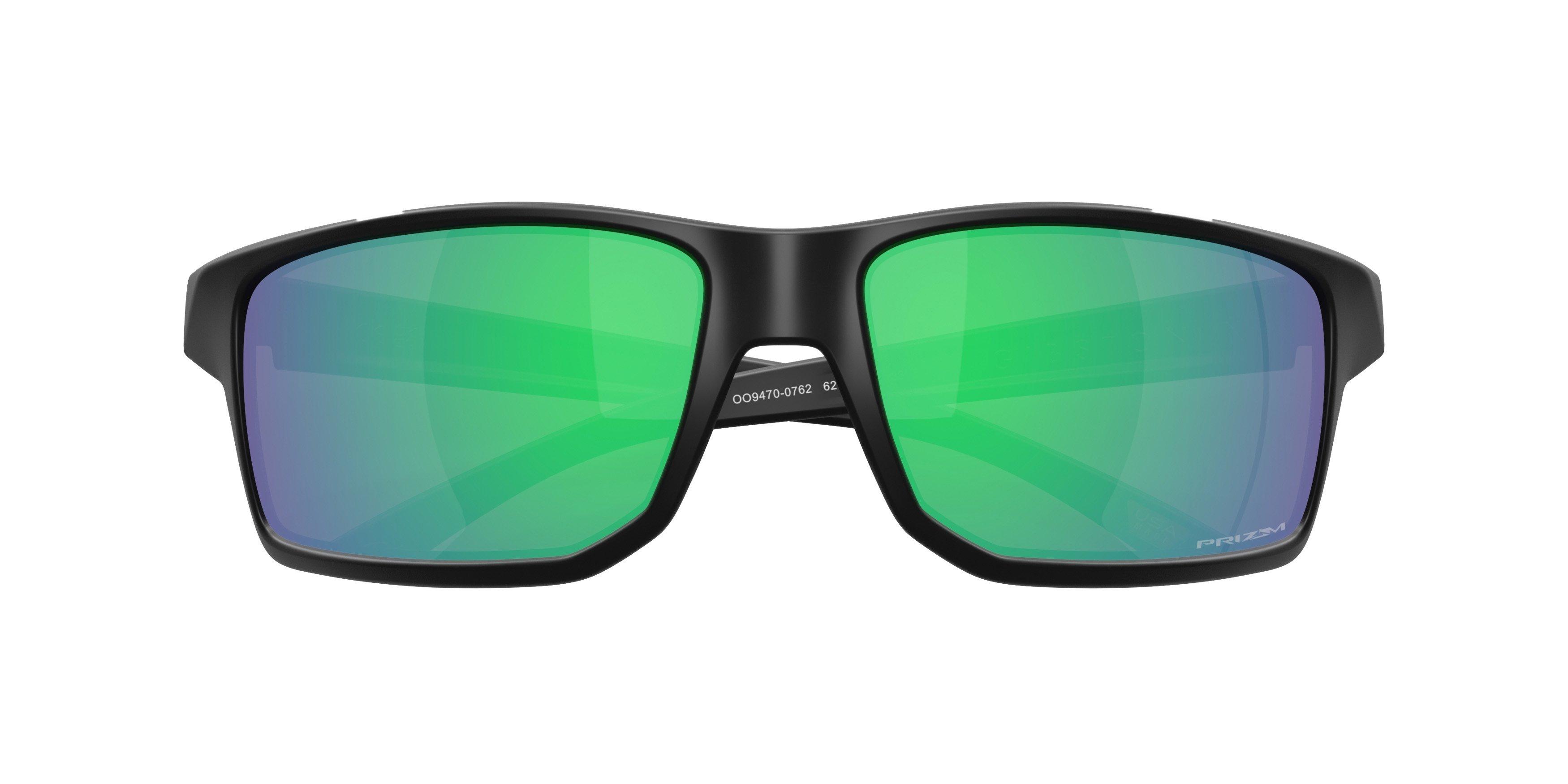 Oakley Gibston XL Prizm Jade Sunglasses - Matte Black - BLACK/GREEN Thumbnail View 8