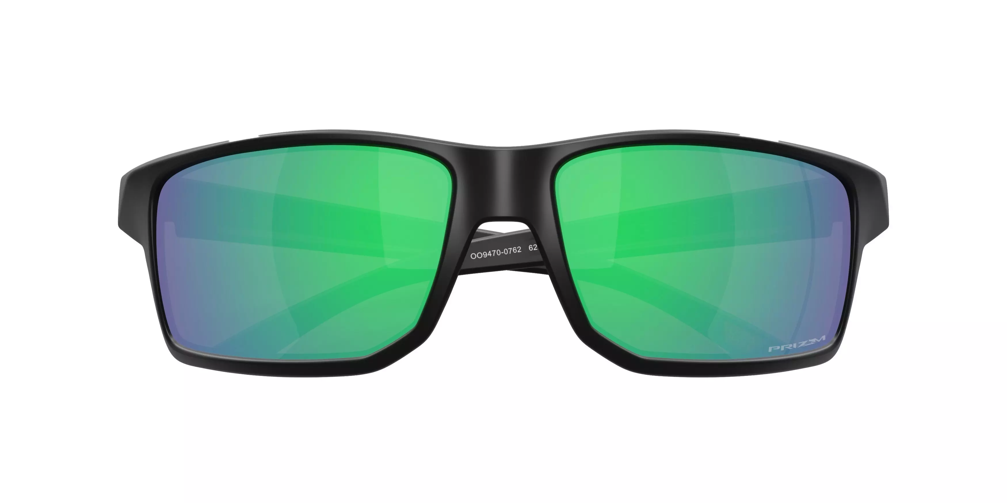 Oakley Gibston XL Prizm Jade Sunglasses - Matte Black - BLACK/GREEN