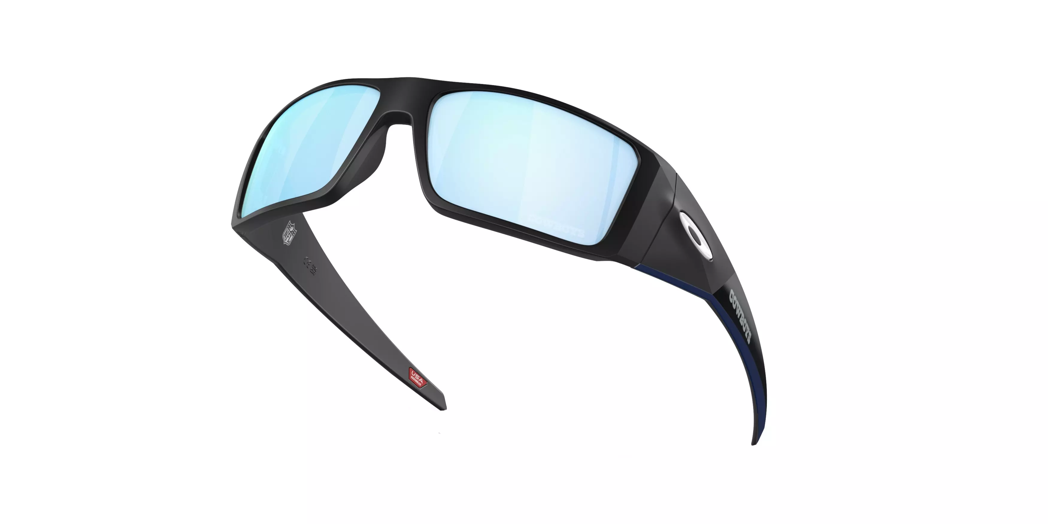 Oakley Heliostat Prizm Deep Water Polarized Sunglasses - Matte Black - BLACK/BLUE