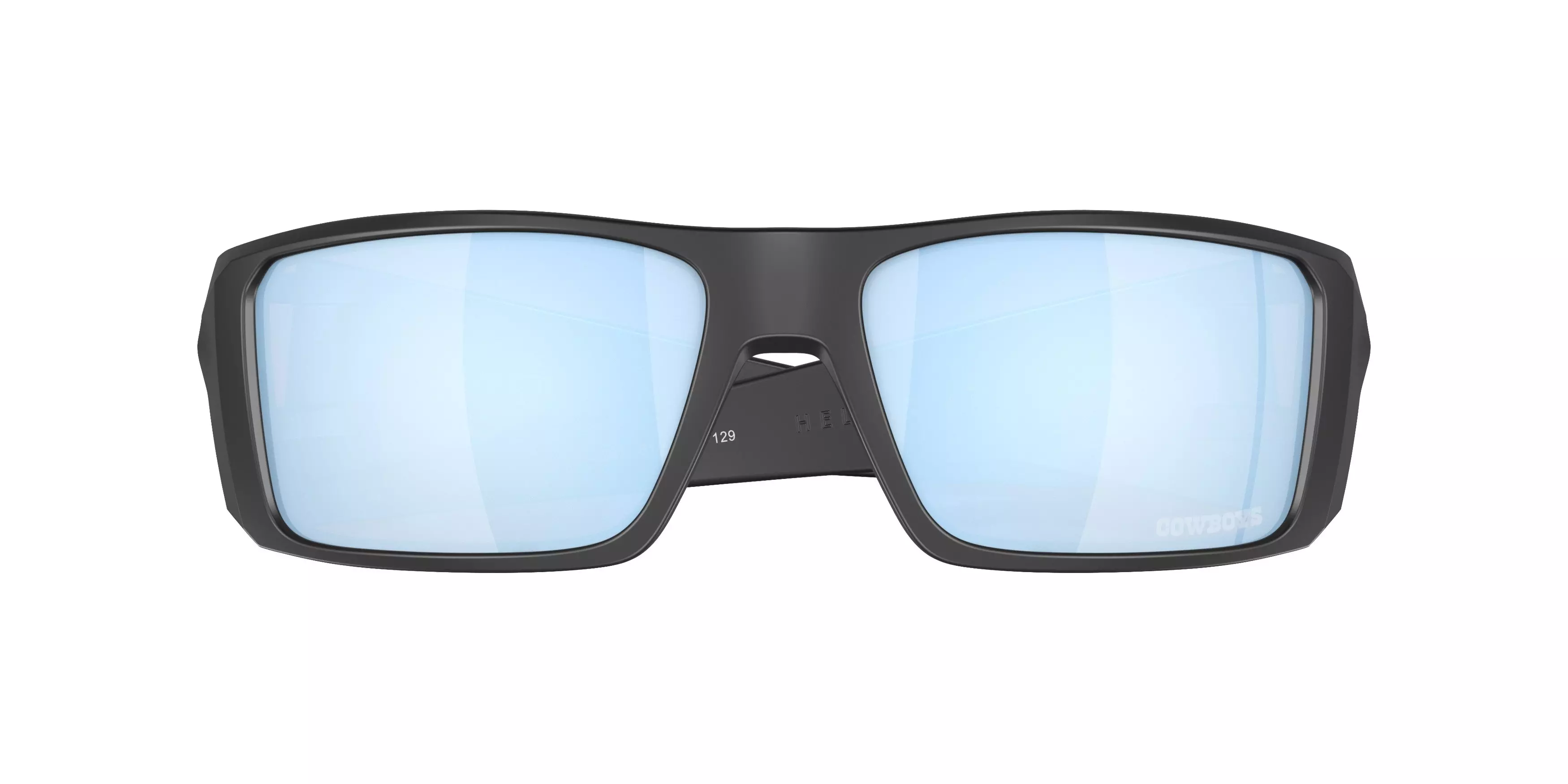 Oakley Heliostat Prizm Deep Water Polarized Sunglasses - Matte Black - BLACK/BLUE