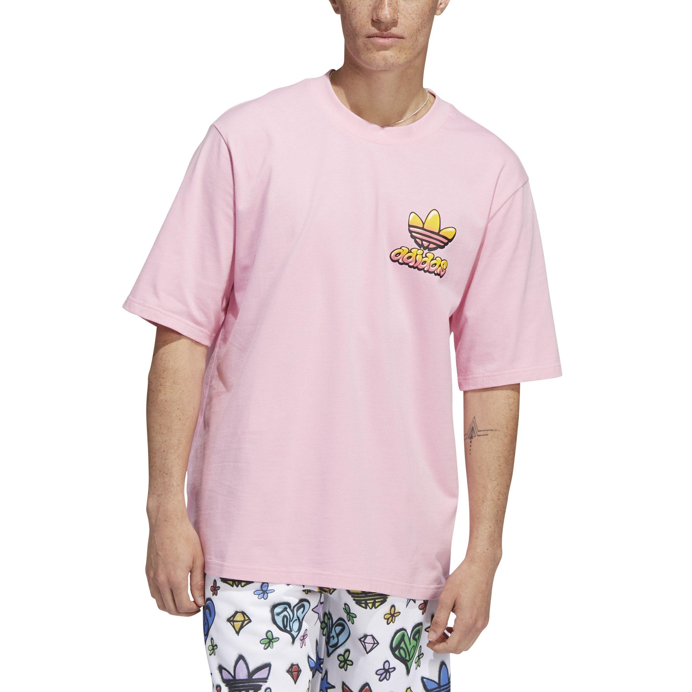City Gear | Unisex T-Shirt Pink - adidas Hibbett - Jeremy Scott Originals
