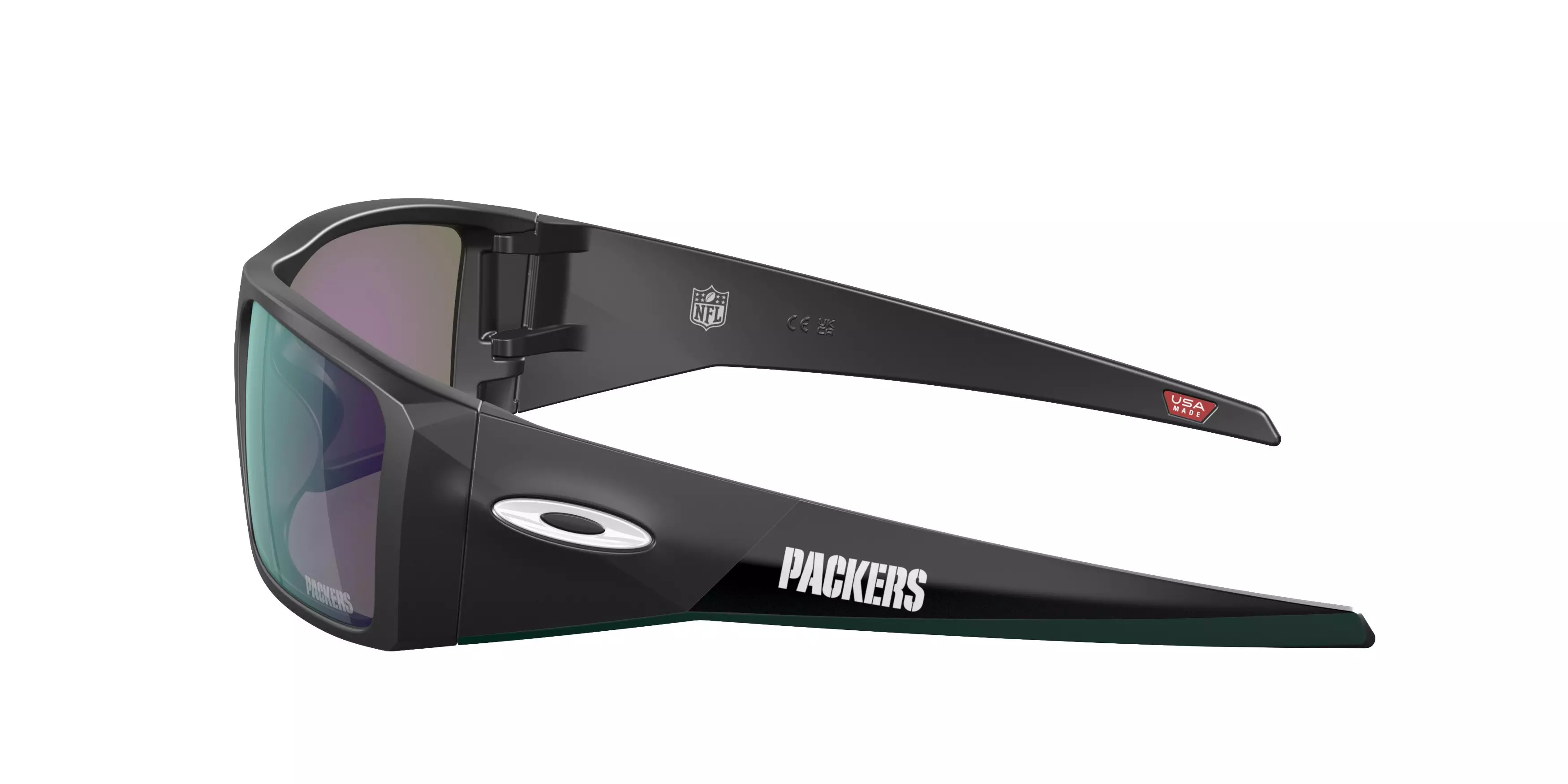 Oakley Heliostat Prizm Jade Sunglasses - Matte Black - BLACK/GREEN