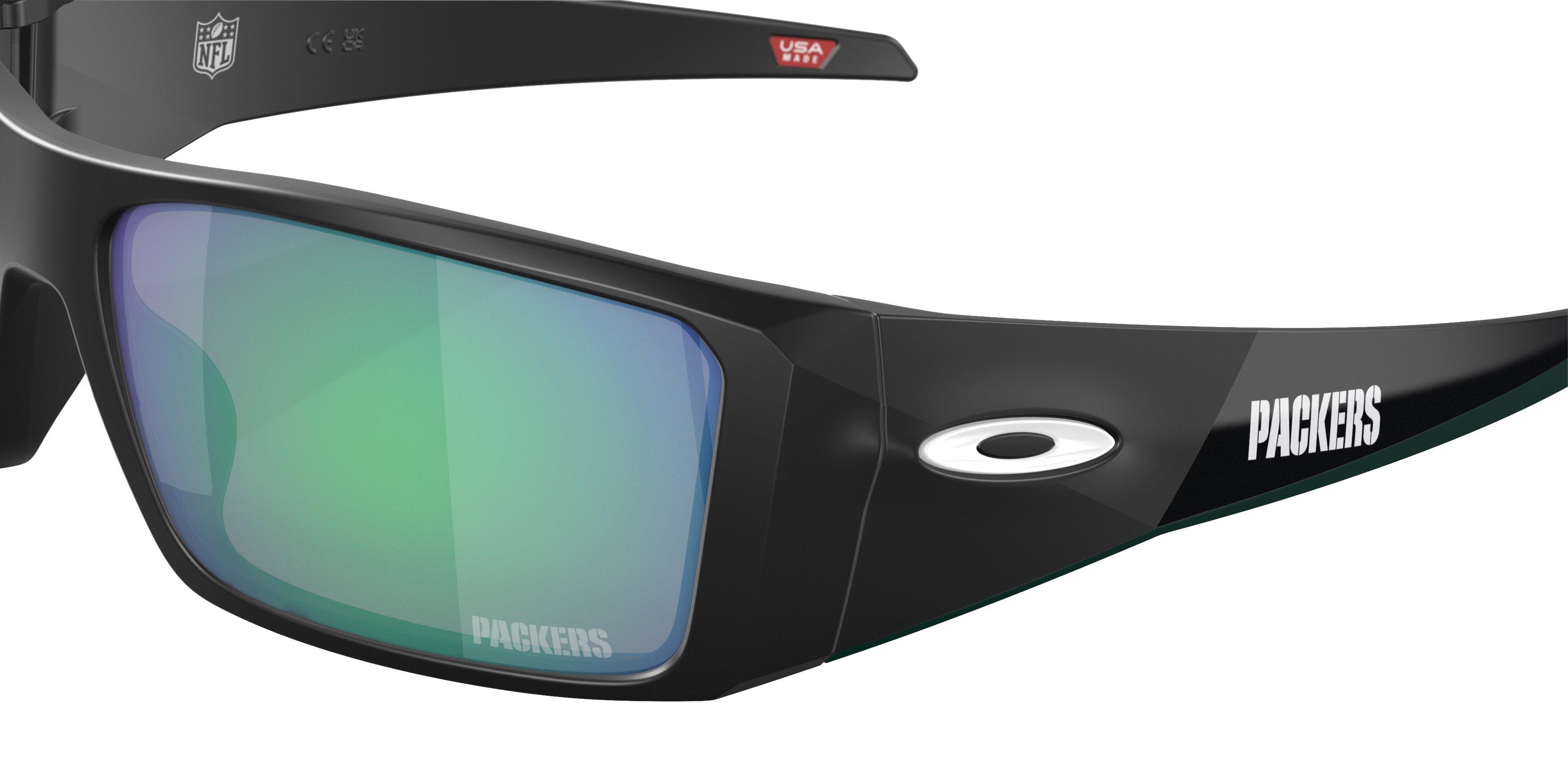 Oakley Heliostat Prizm Jade Sunglasses - Matte Black - BLACK/GREEN Thumbnail View 5