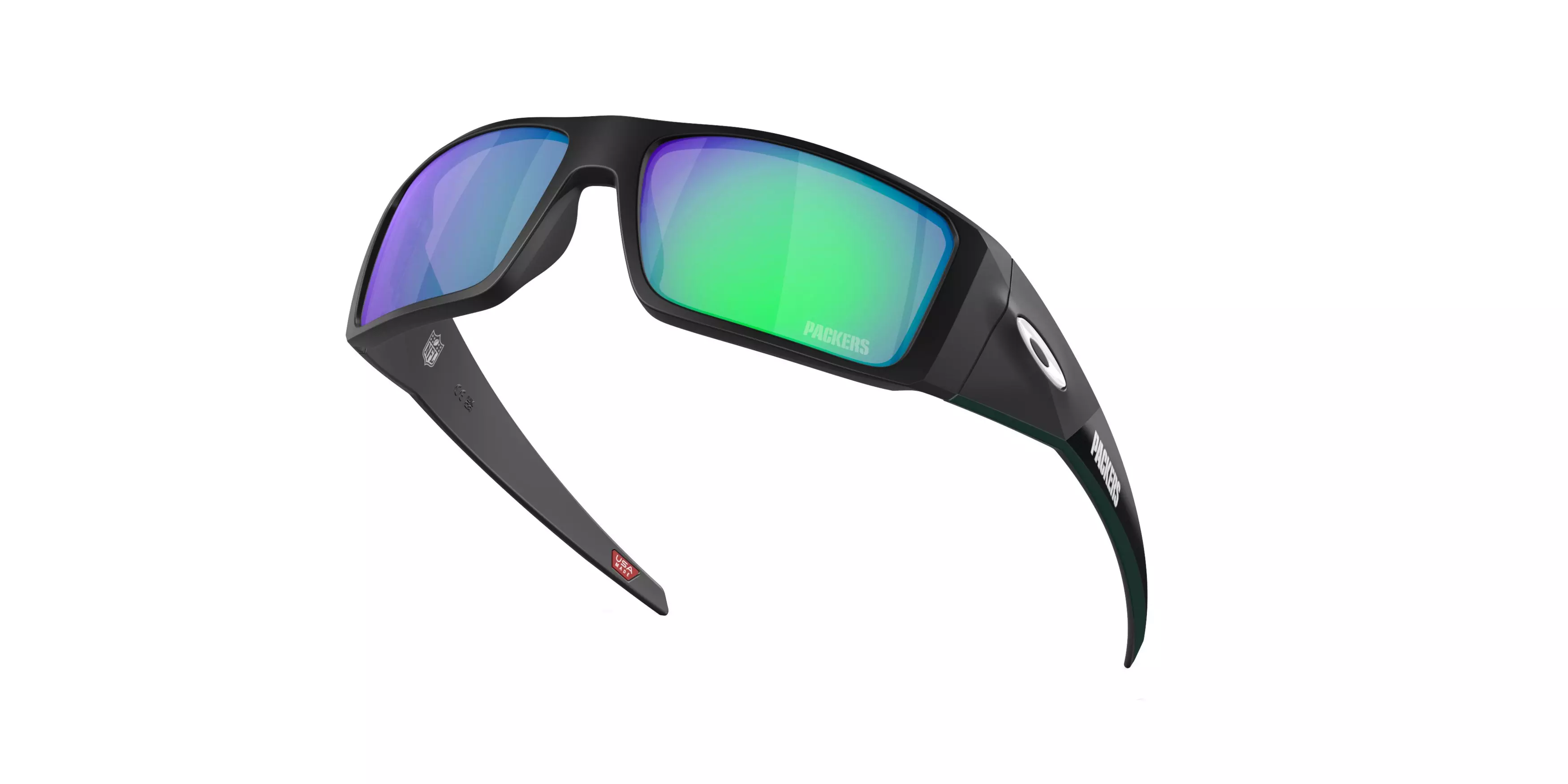 Oakley Heliostat Prizm Jade Sunglasses - Matte Black - BLACK/GREEN