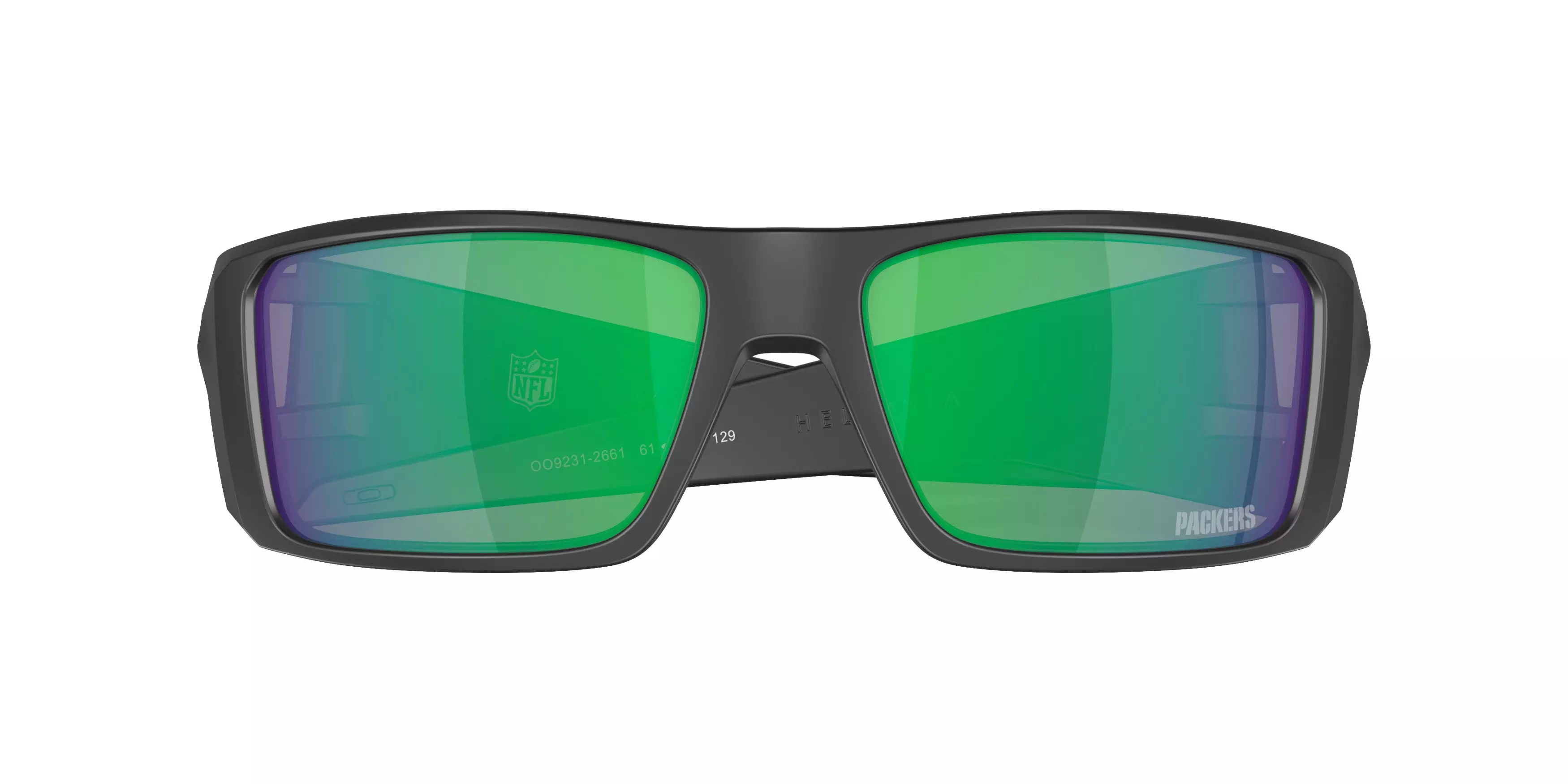 Oakley Heliostat Prizm Jade Sunglasses - Matte Black - BLACK/GREEN