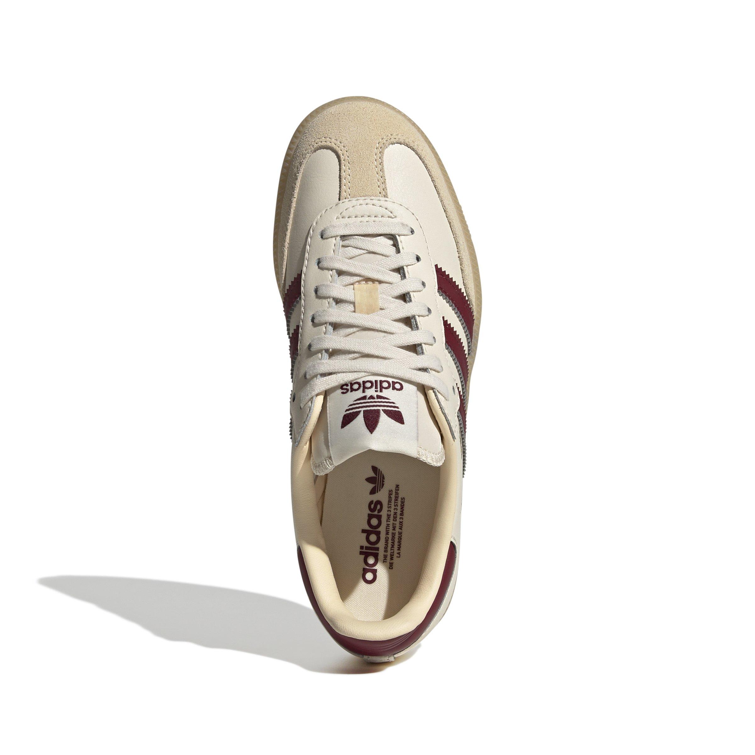 adidas Originals Samba OG "Wonder White/Shadow Red/Gum 3" Grade School Boys' Shoe - WHITE/RED/GUM Thumbnail View 5