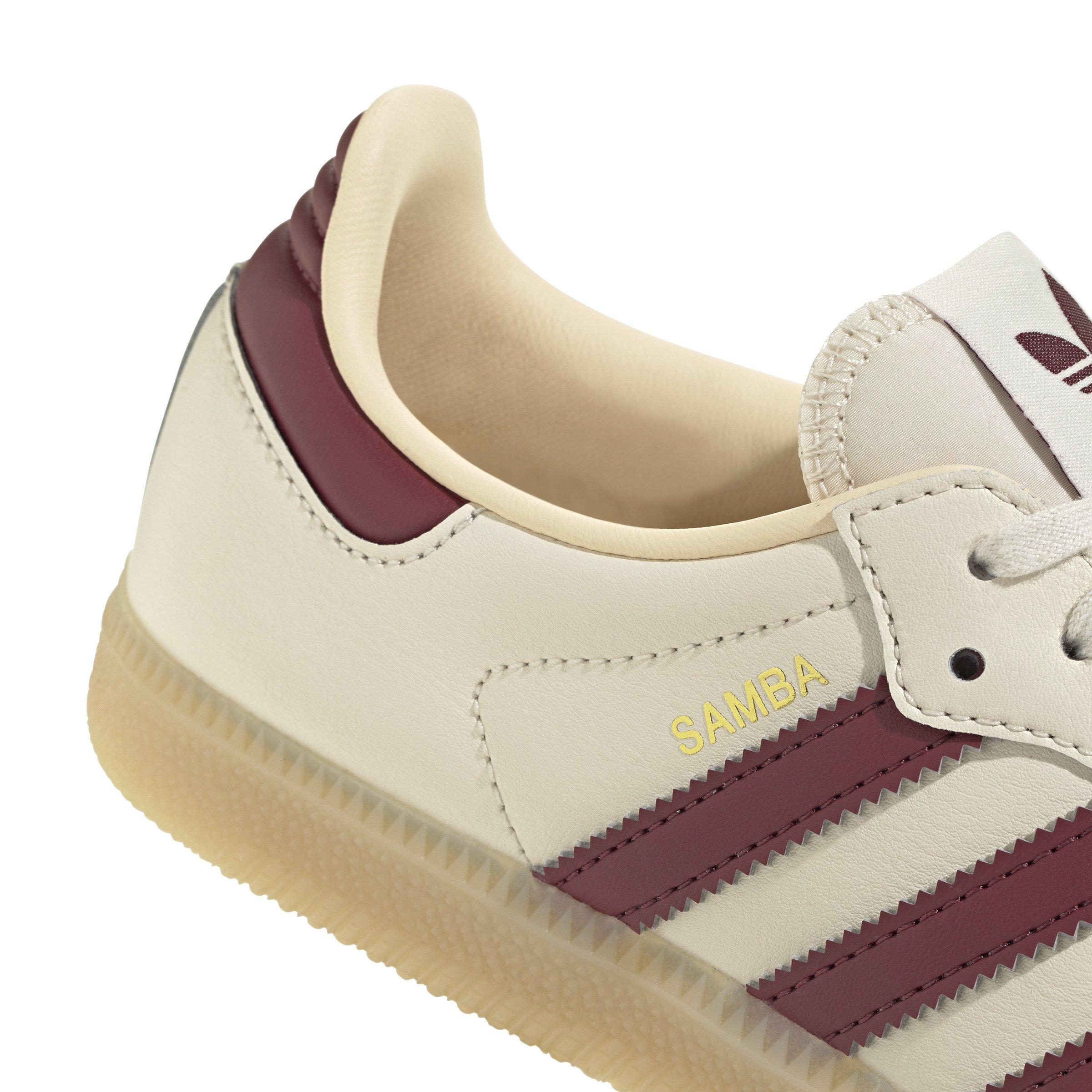 adidas Originals Samba OG "Wonder White/Shadow Red/Gum 3" Grade School Boys' Shoe - WHITE/RED/GUM Thumbnail View 7