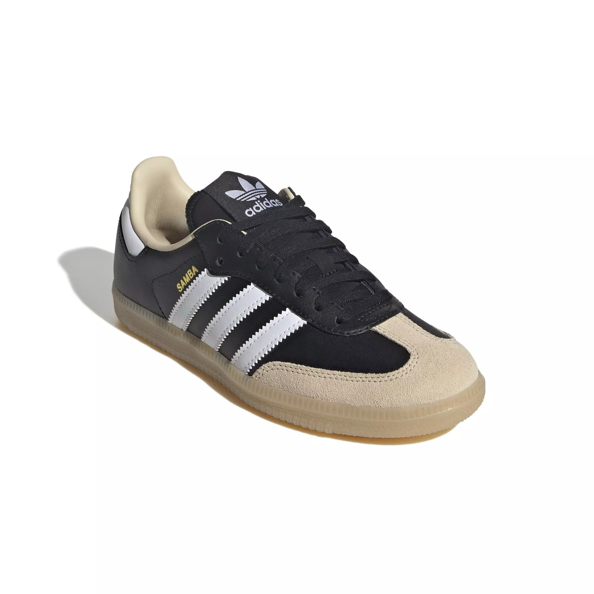adidas Originals Samba OG "Core Black/Ftwr White/Gum 3" Grade School Boys' Shoe - BLACK/WHITE/GUM