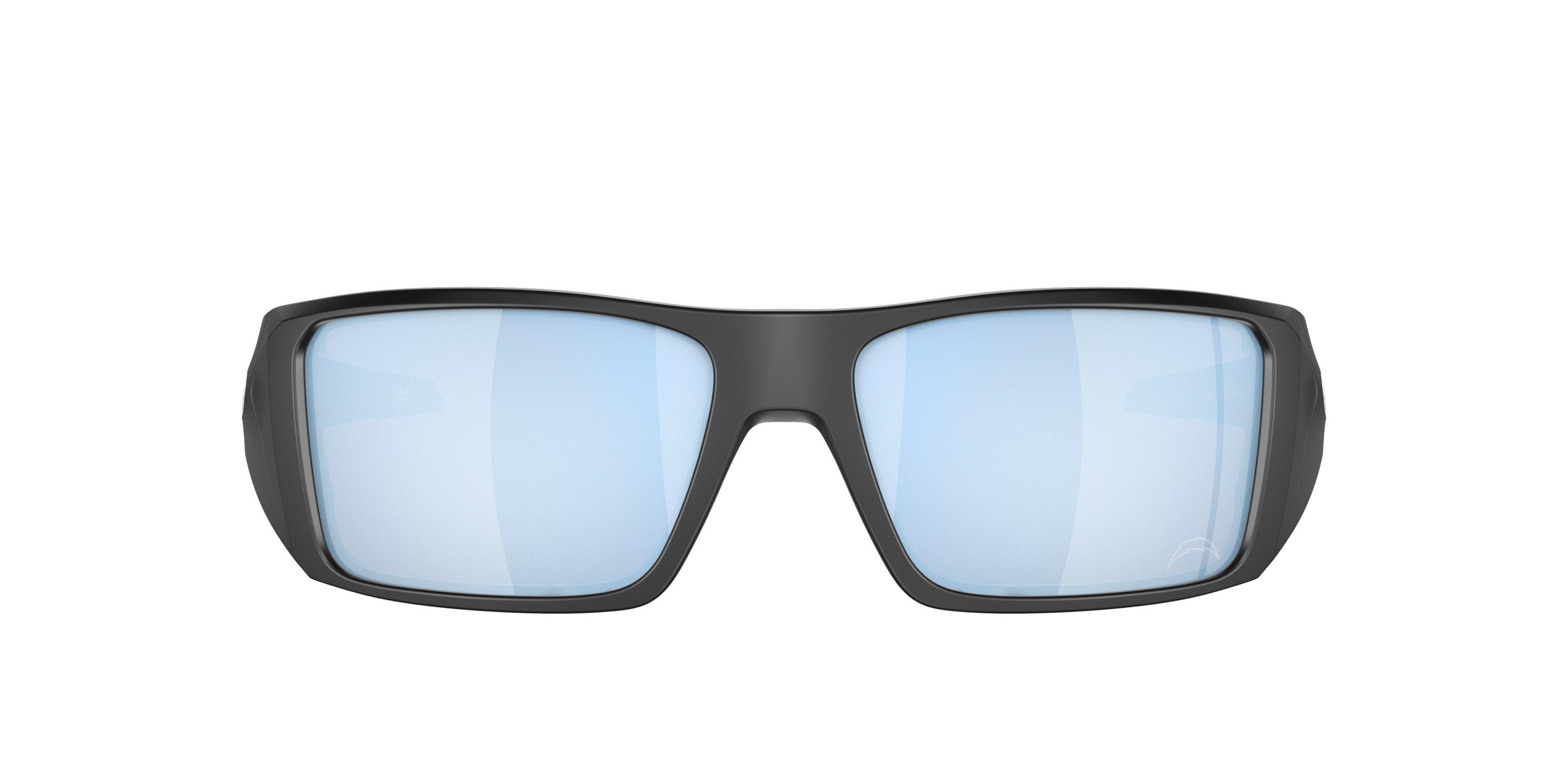 Oakley Heliostat Prizm Deep Water Polarized Sunglasses - Matte Black - BLACK/BLUE Thumbnail View 2