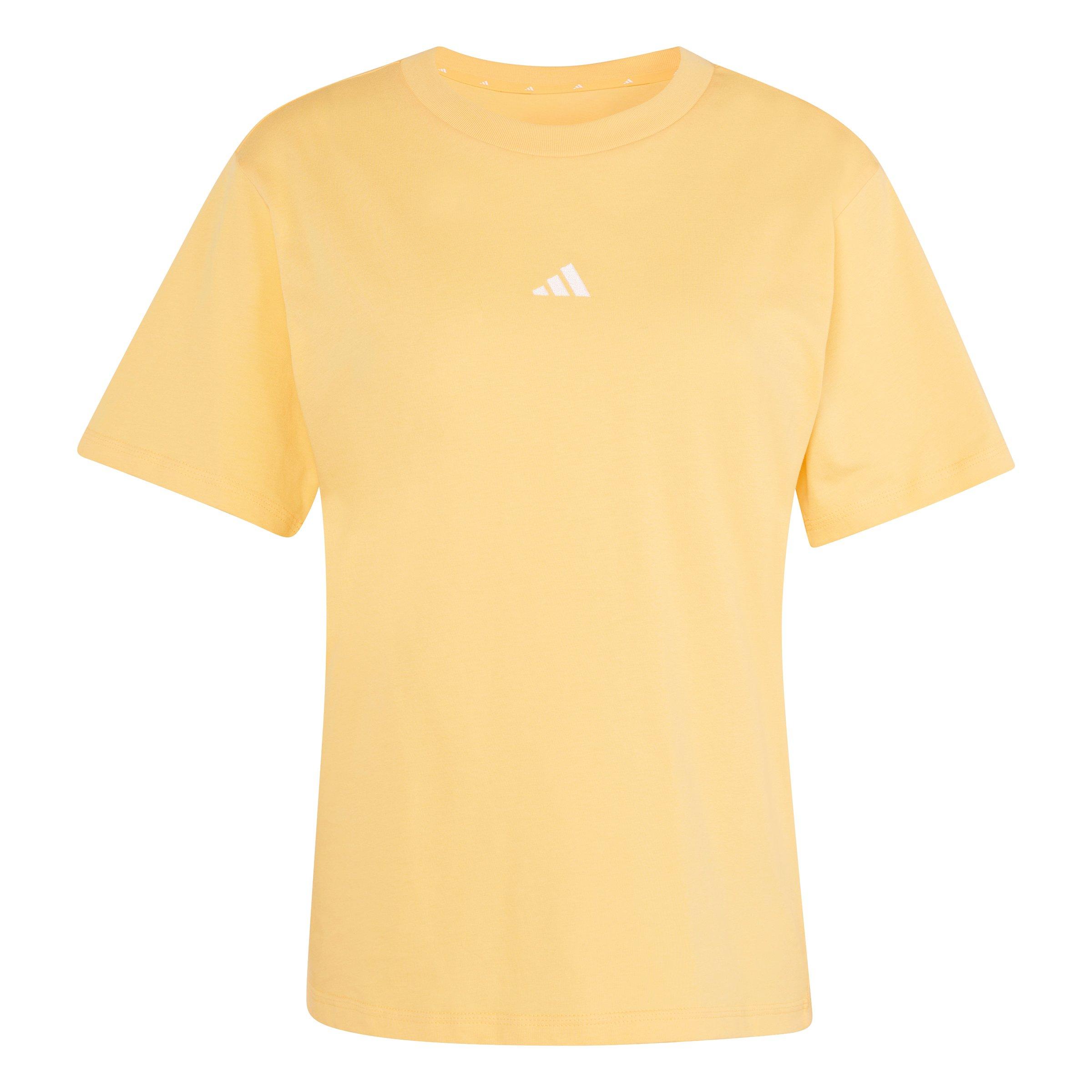 adidas Women's Essentials Small Logo Cotton T-Shirt - Light Orange - LIGHT ORANGE Thumbnail View 6