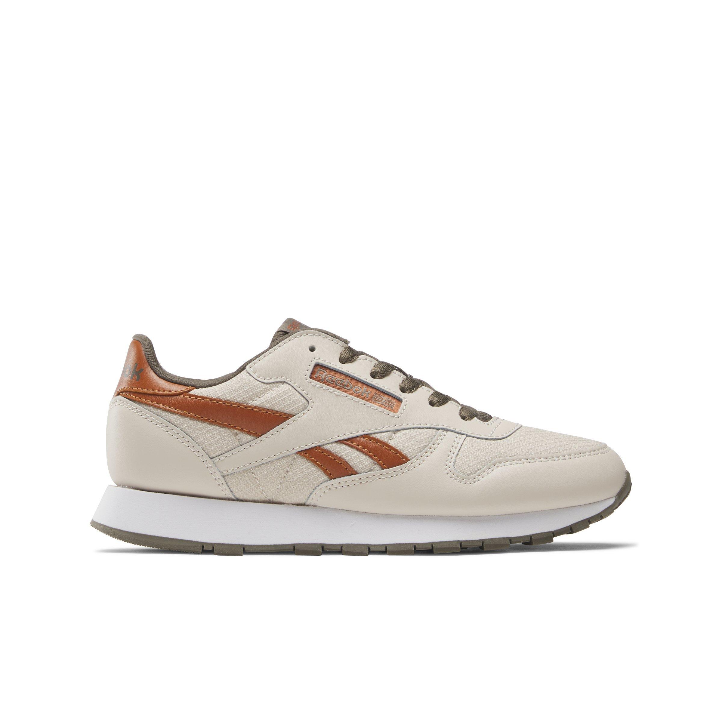 Reebok Classic Leather "Beige/Brown" Grade School Boys' Shoe - BEIGE/BROWN Thumbnail View 1