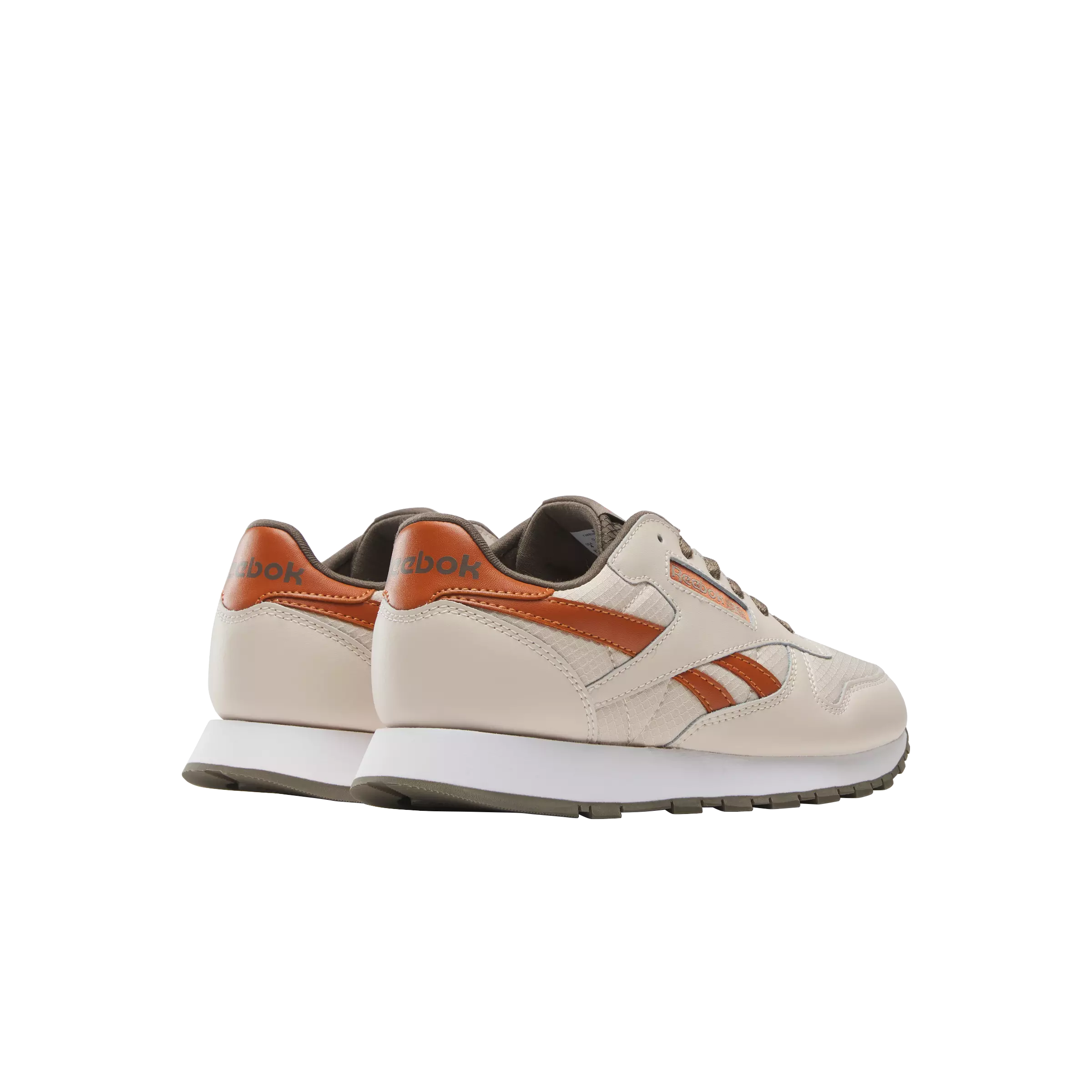Reebok Classic Leather "Beige/Brown" Grade School Boys' Shoe - BEIGE/BROWN