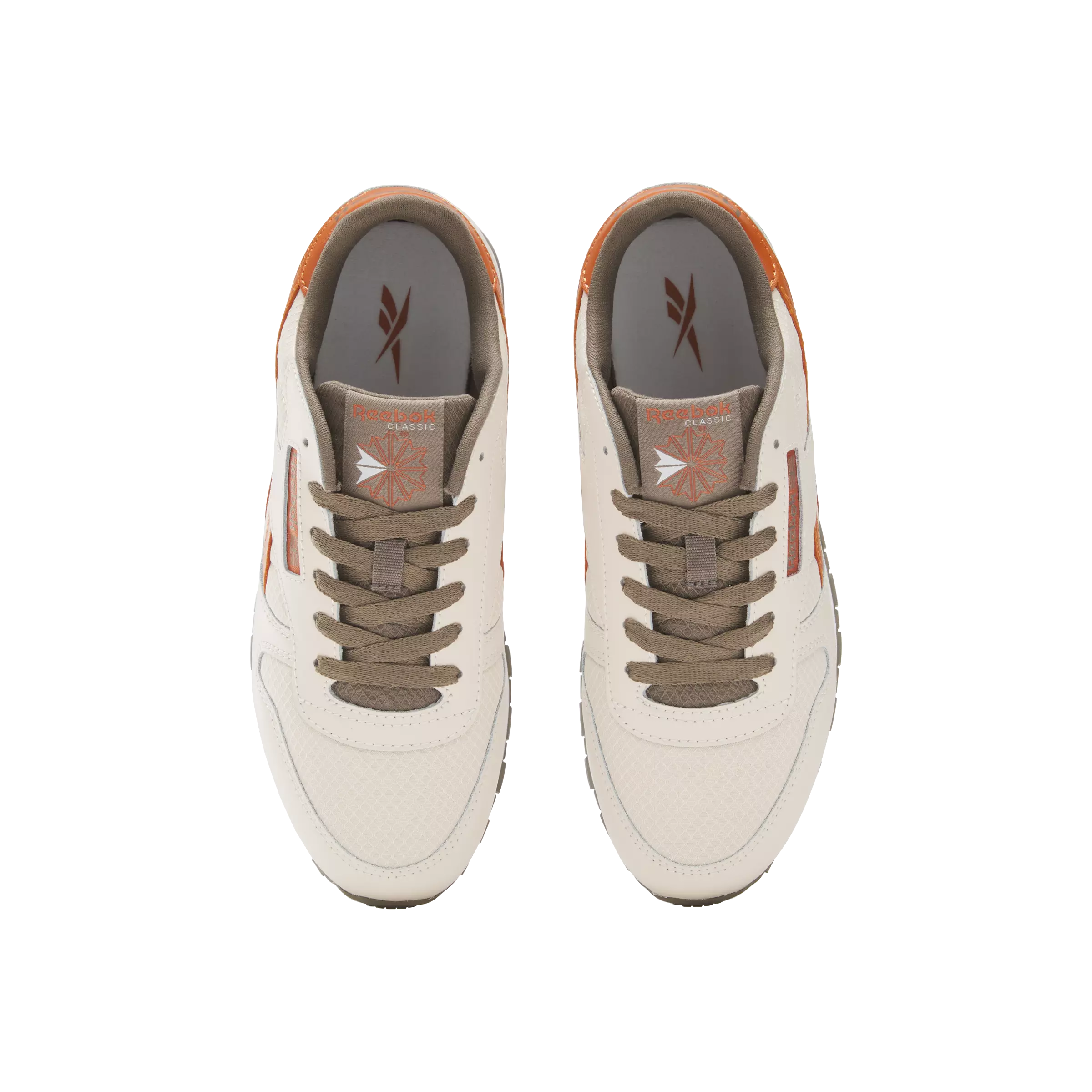 Reebok Classic Leather "Beige/Brown" Grade School Boys' Shoe - BEIGE/BROWN