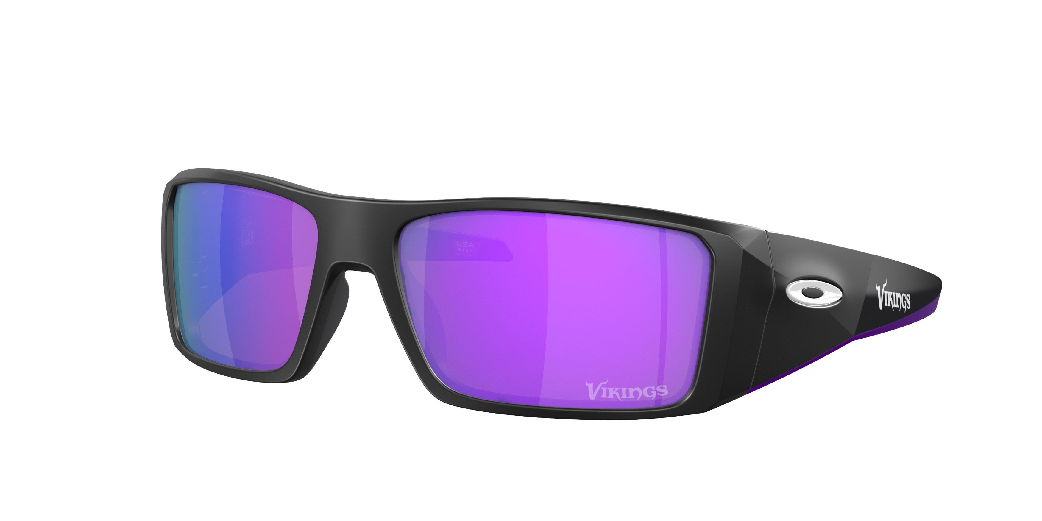 Oakley Heliostat Prizm Violet Sunglasses - Matte Black - BLACK/VIOLET Thumbnail View 1
