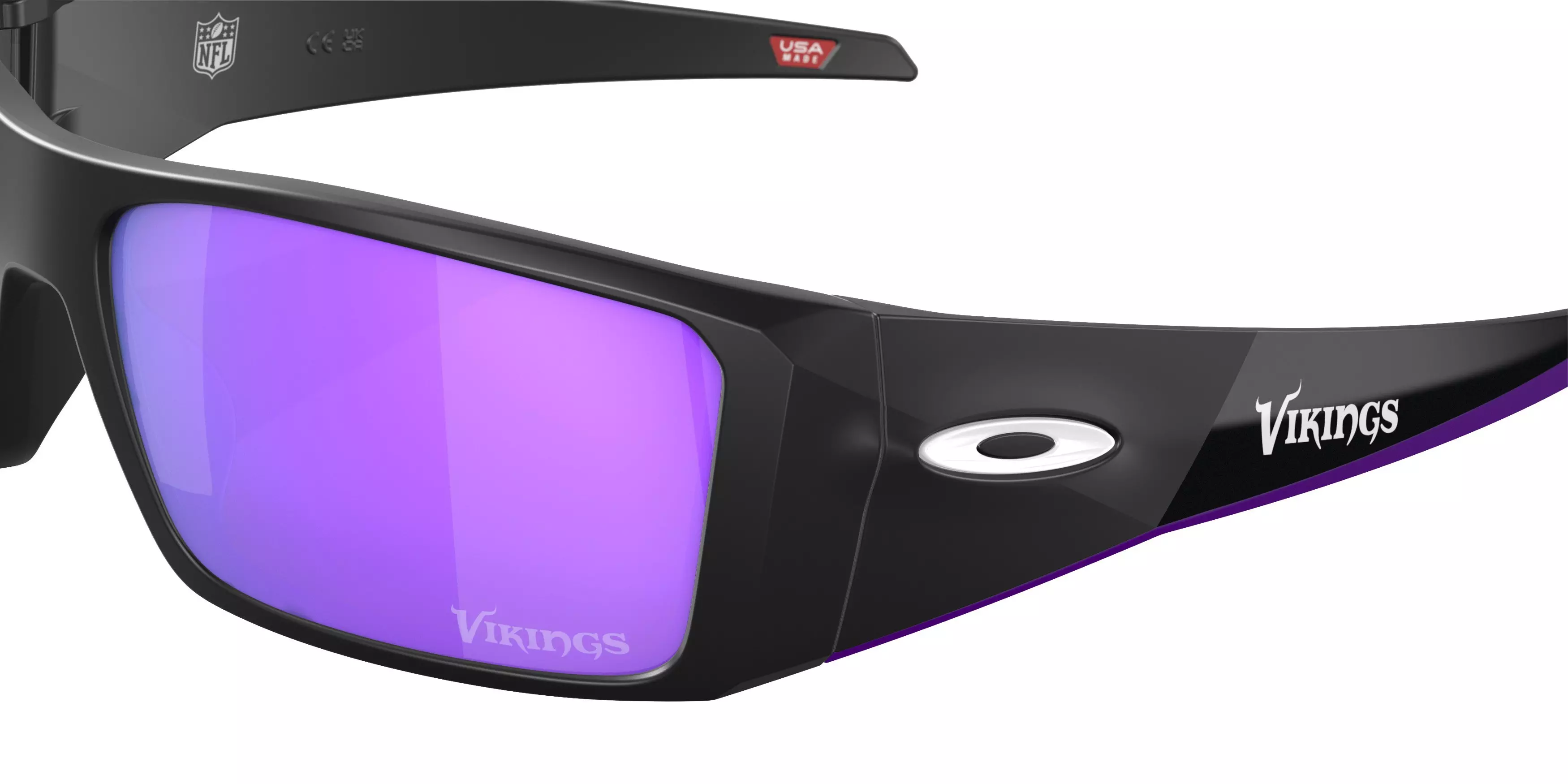 Oakley Heliostat Prizm Violet Sunglasses - Matte Black - BLACK/VIOLET