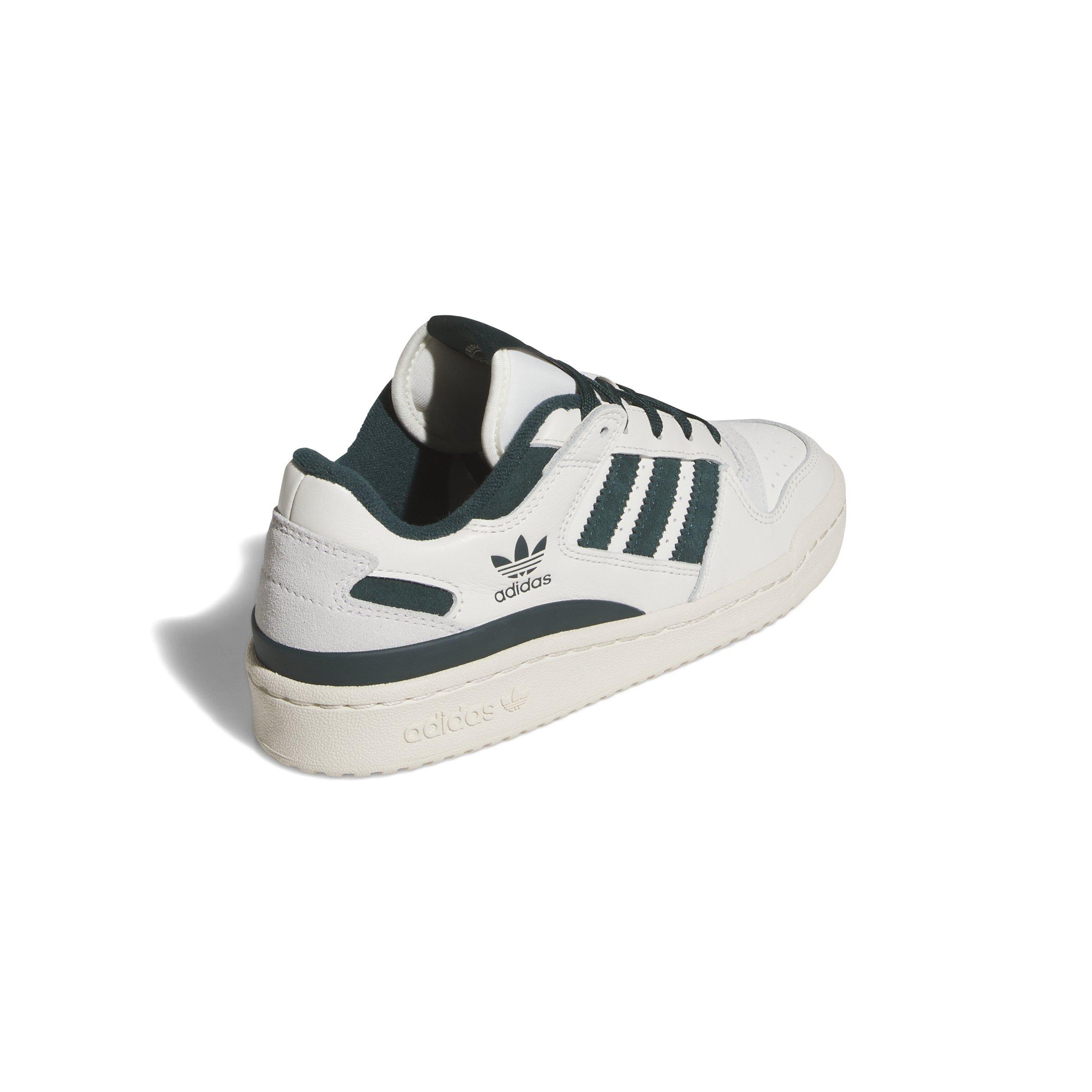 adidas Forum Low CL "Cloud White/Aurora Ivy/Wonder White" Grade School Boys' Shoe - WHITE/IVY/WHITE Thumbnail View 4