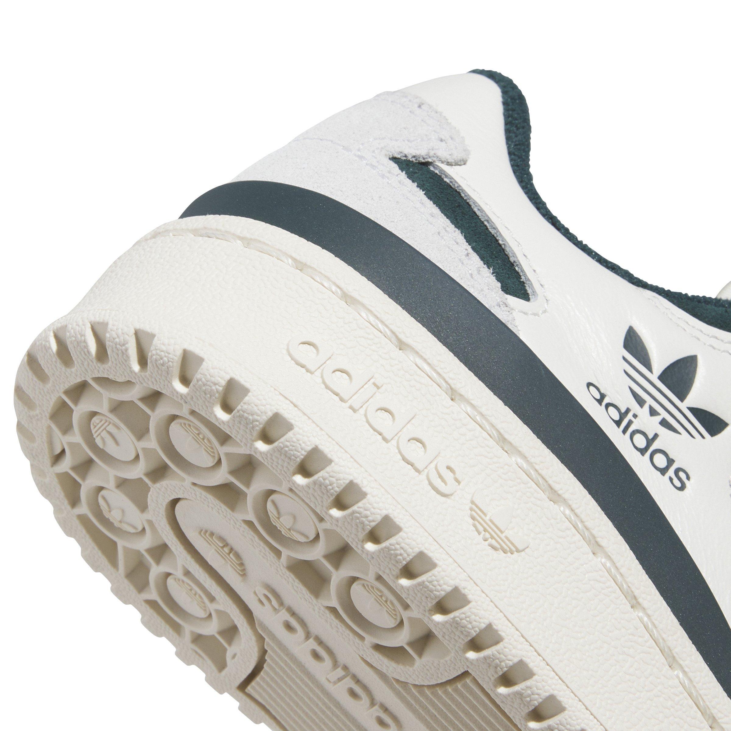 adidas Forum Low CL "Cloud White/Aurora Ivy/Wonder White" Grade School Boys' Shoe - WHITE/IVY/WHITE Thumbnail View 7