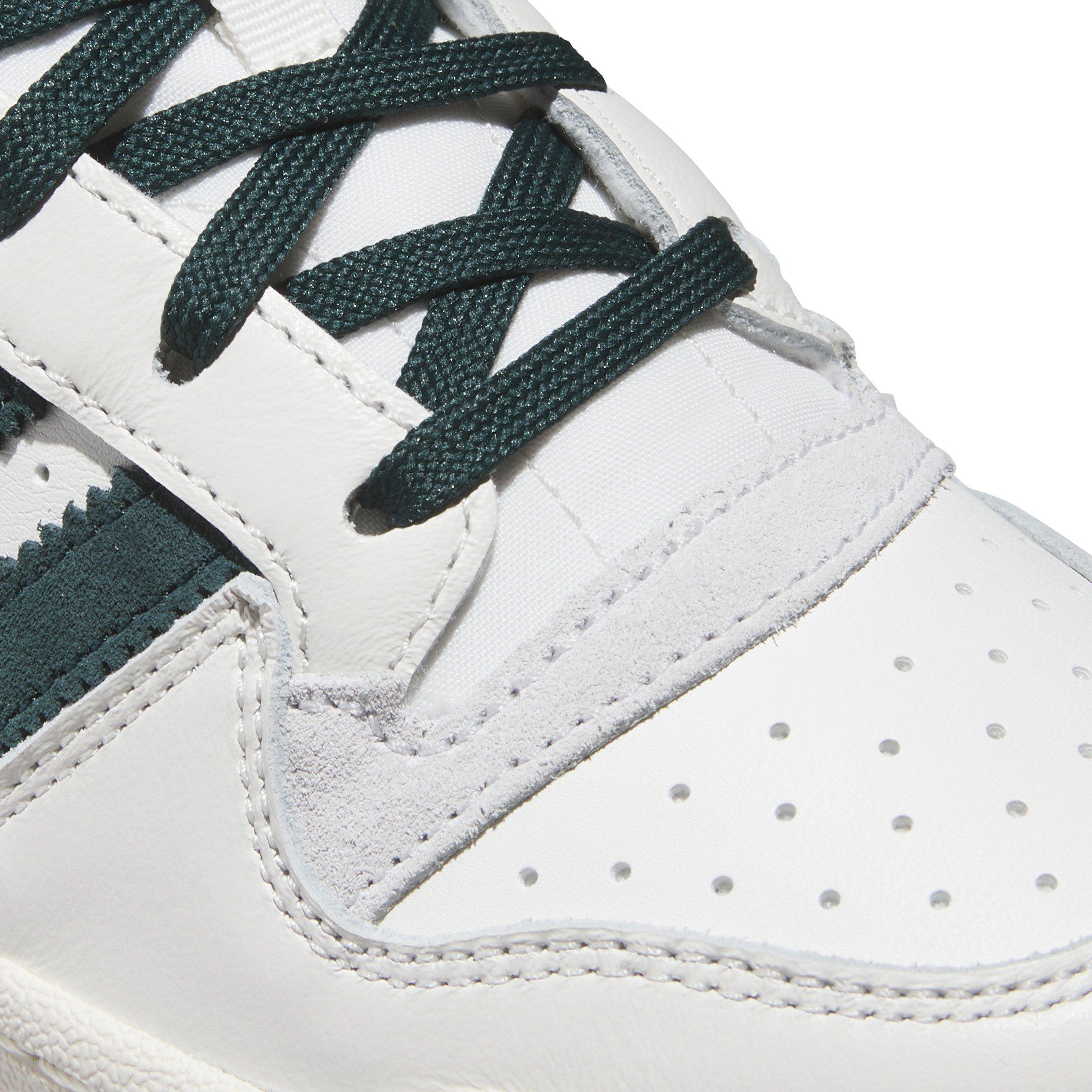 adidas Forum Low CL "Cloud White/Aurora Ivy/Wonder White" Grade School Boys' Shoe - WHITE/IVY/WHITE Thumbnail View 8