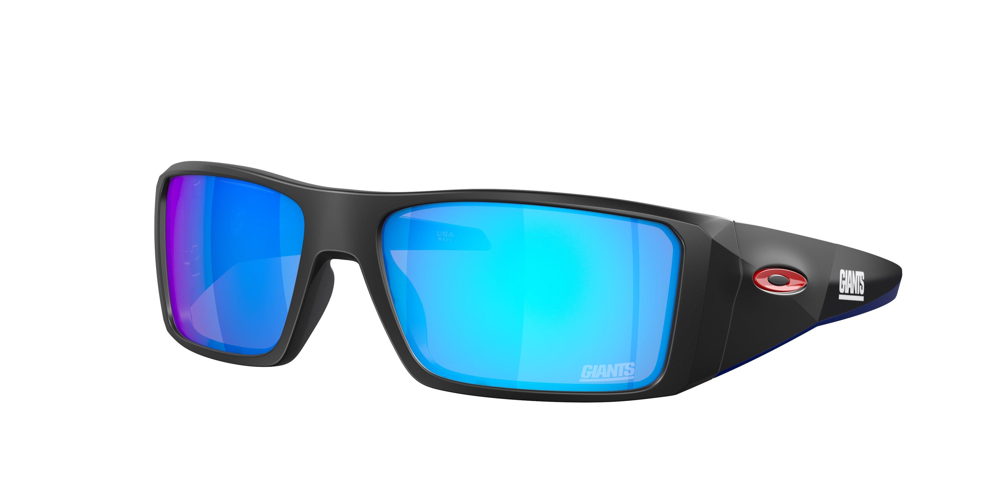 Oakley Heliostat Prizm Sapphire Sunglasses - Matte Black - BLACK/BLUE Thumbnail View 1
