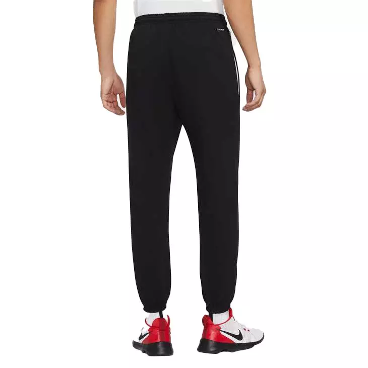 Nike Men's Dri-FIT Standard Issue Black Basketball Pants - BLACK
