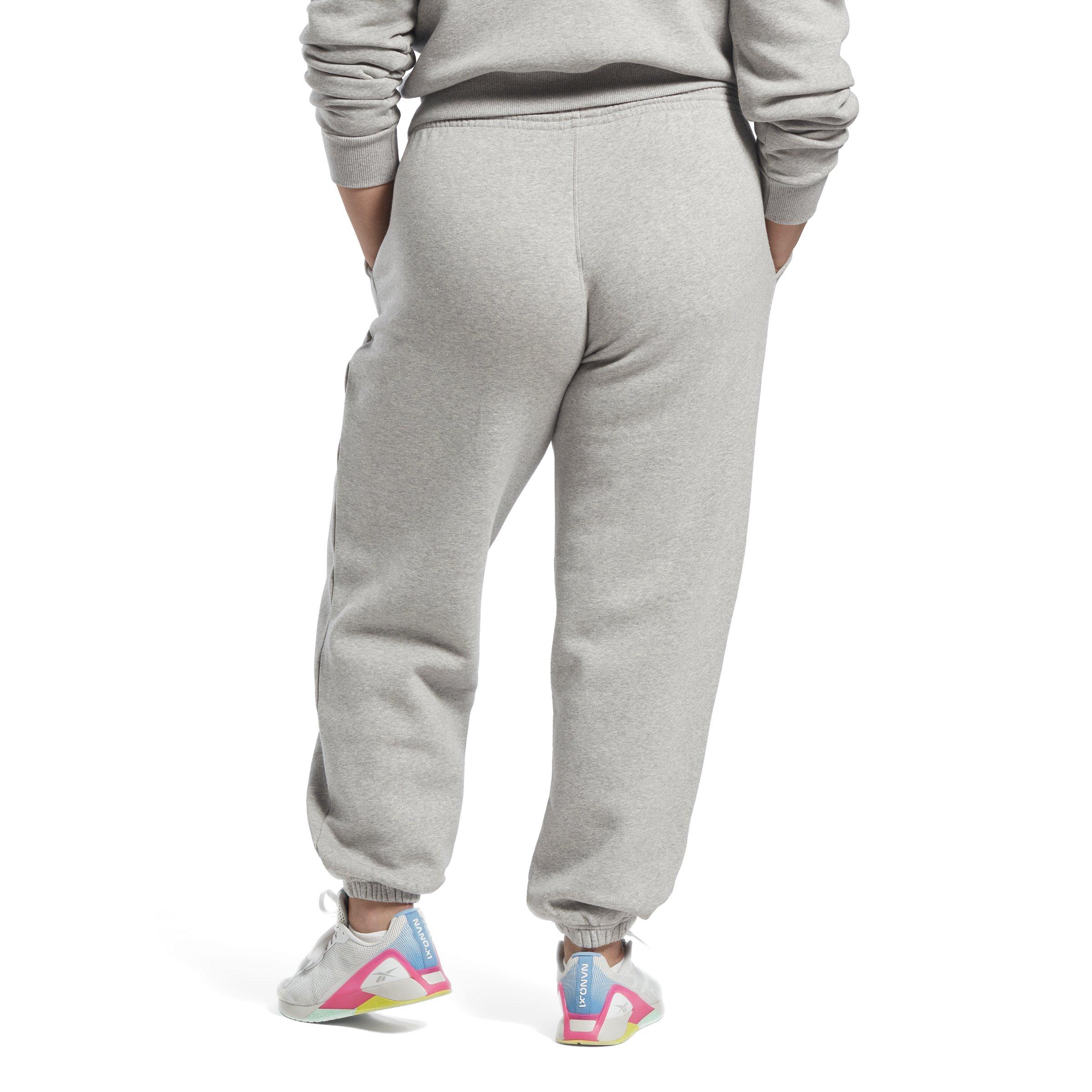 Reebok Women's Identity Fleece Joggers- Heather Grey - HEATHER/GREY Thumbnail View 2