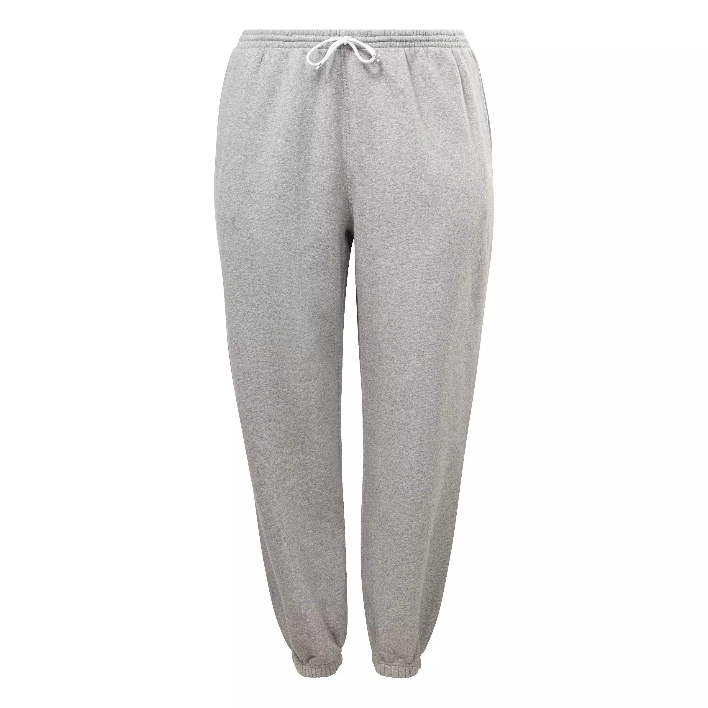 Reebok Women's Identity Fleece Joggers- Heather Grey - HEATHER/GREY