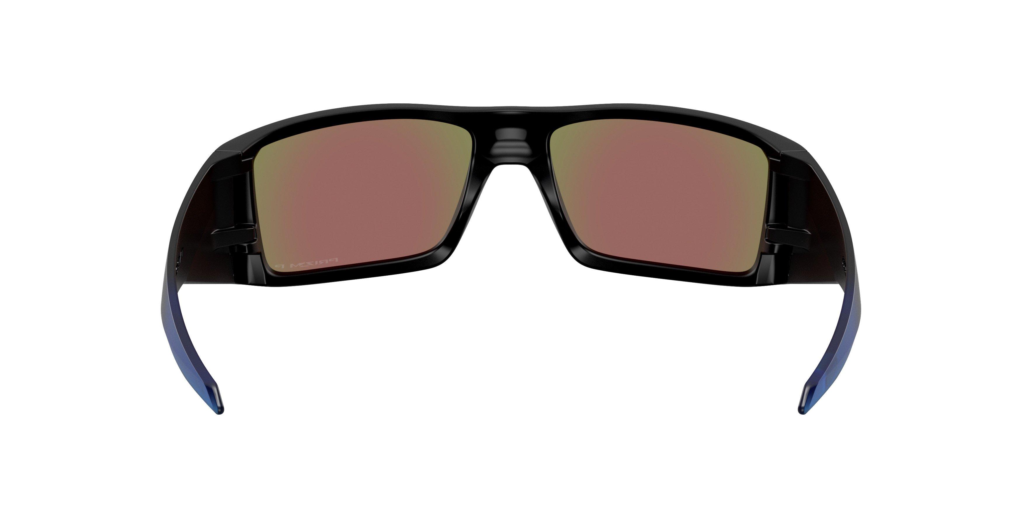 Oakley Heliostat Prizm Sapphire Polar Sunglasses - Matte Black - BLACK/BLUE Thumbnail View 3