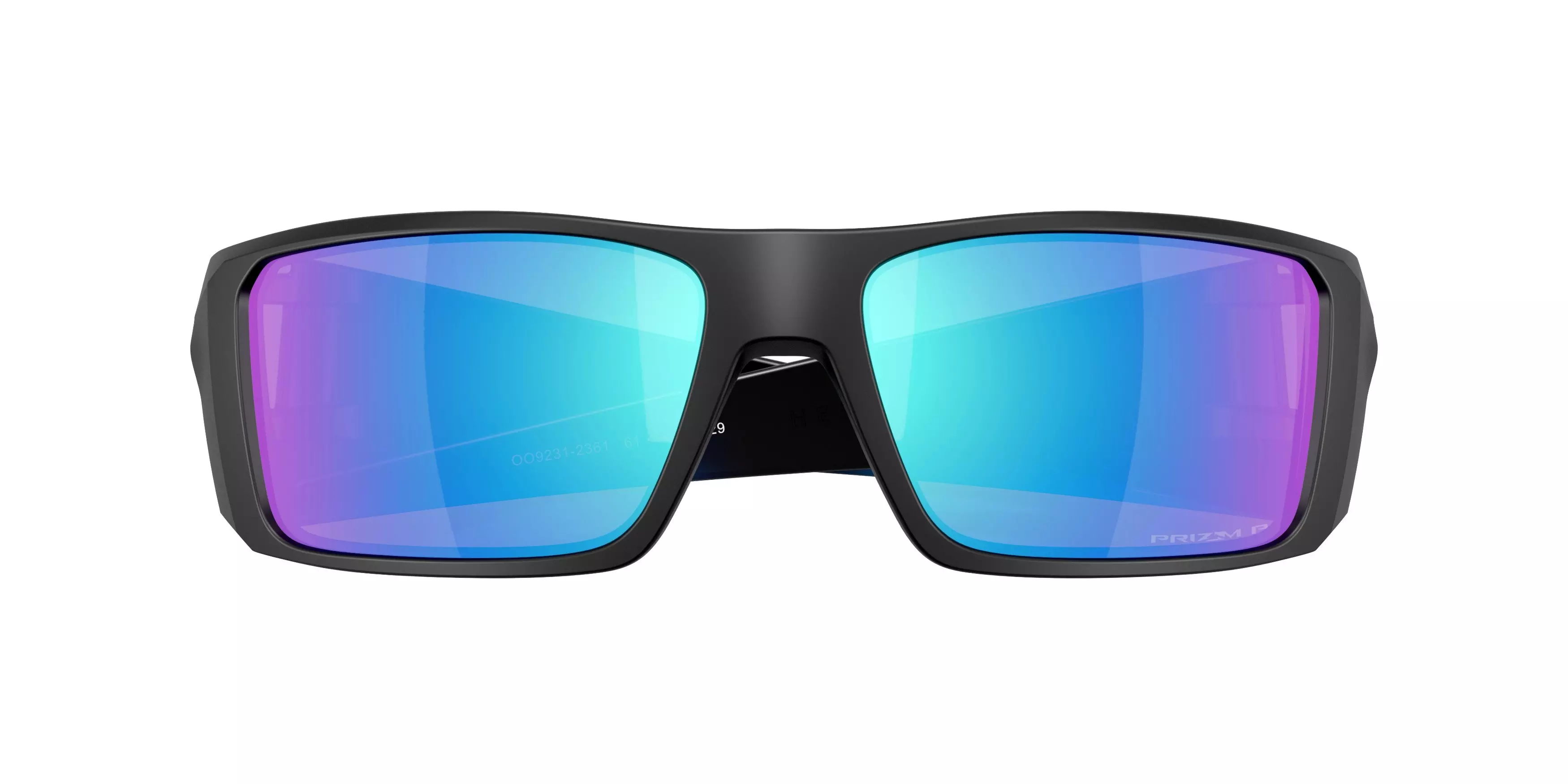 Oakley Heliostat Prizm Sapphire Polar Sunglasses - Matte Black - BLACK/BLUE