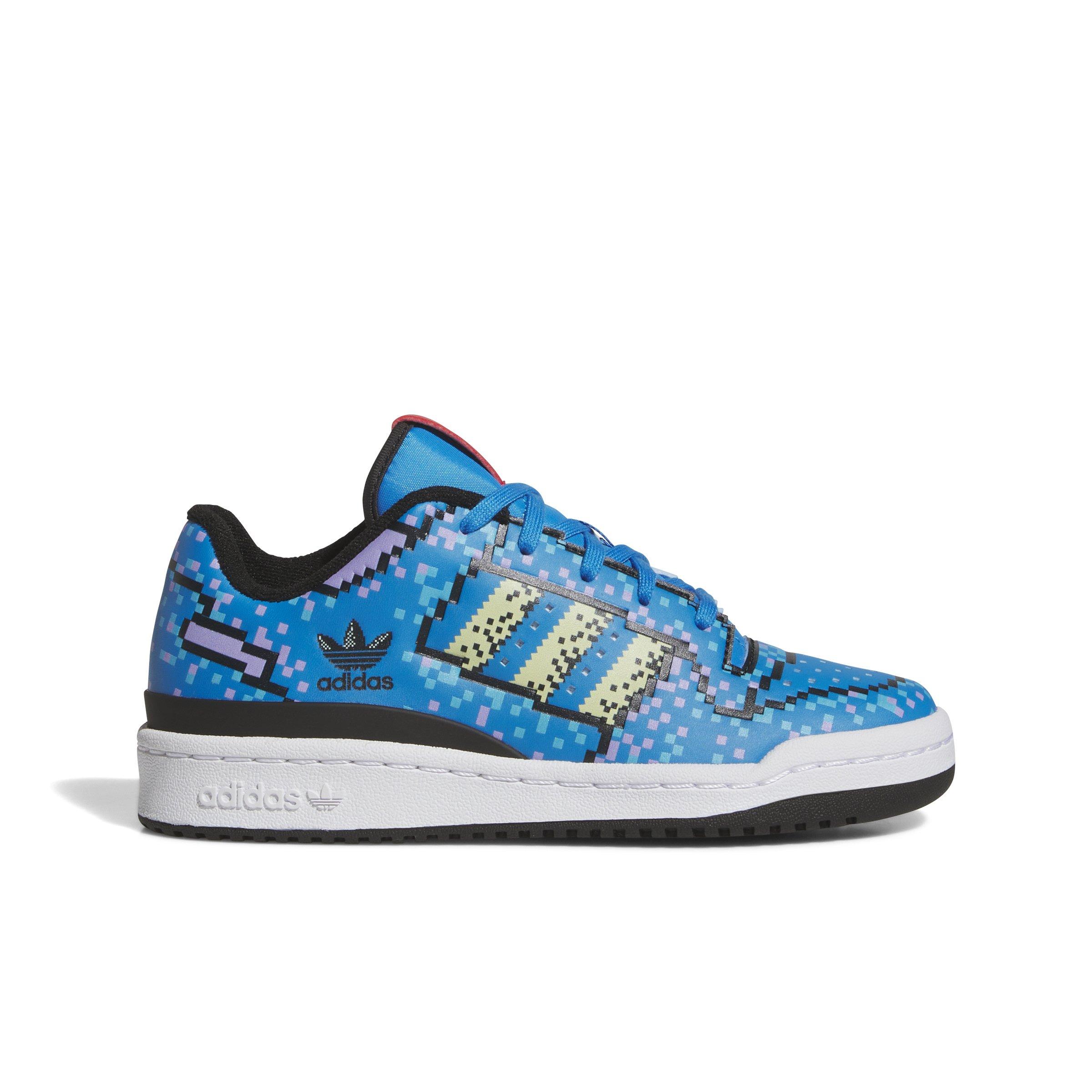 adidas Forum Low CL "Blue/Core Black" Grade School Boys' Shoe - BLUE/BLACK Thumbnail View 1