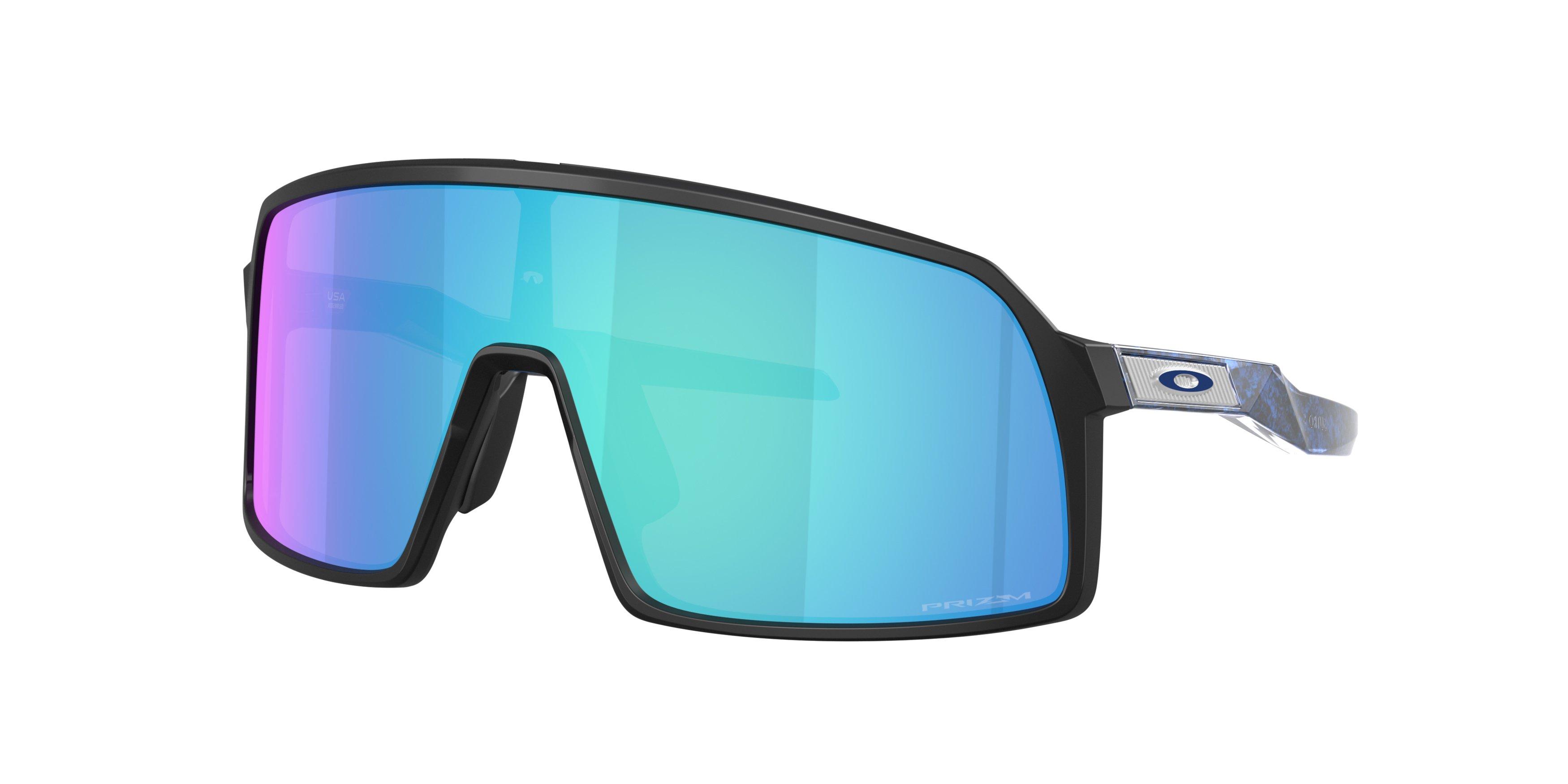 Oakley Sutro S Prizm Sapphire Sunglasses - Matte Black - BLACK/BLUE Thumbnail View 1