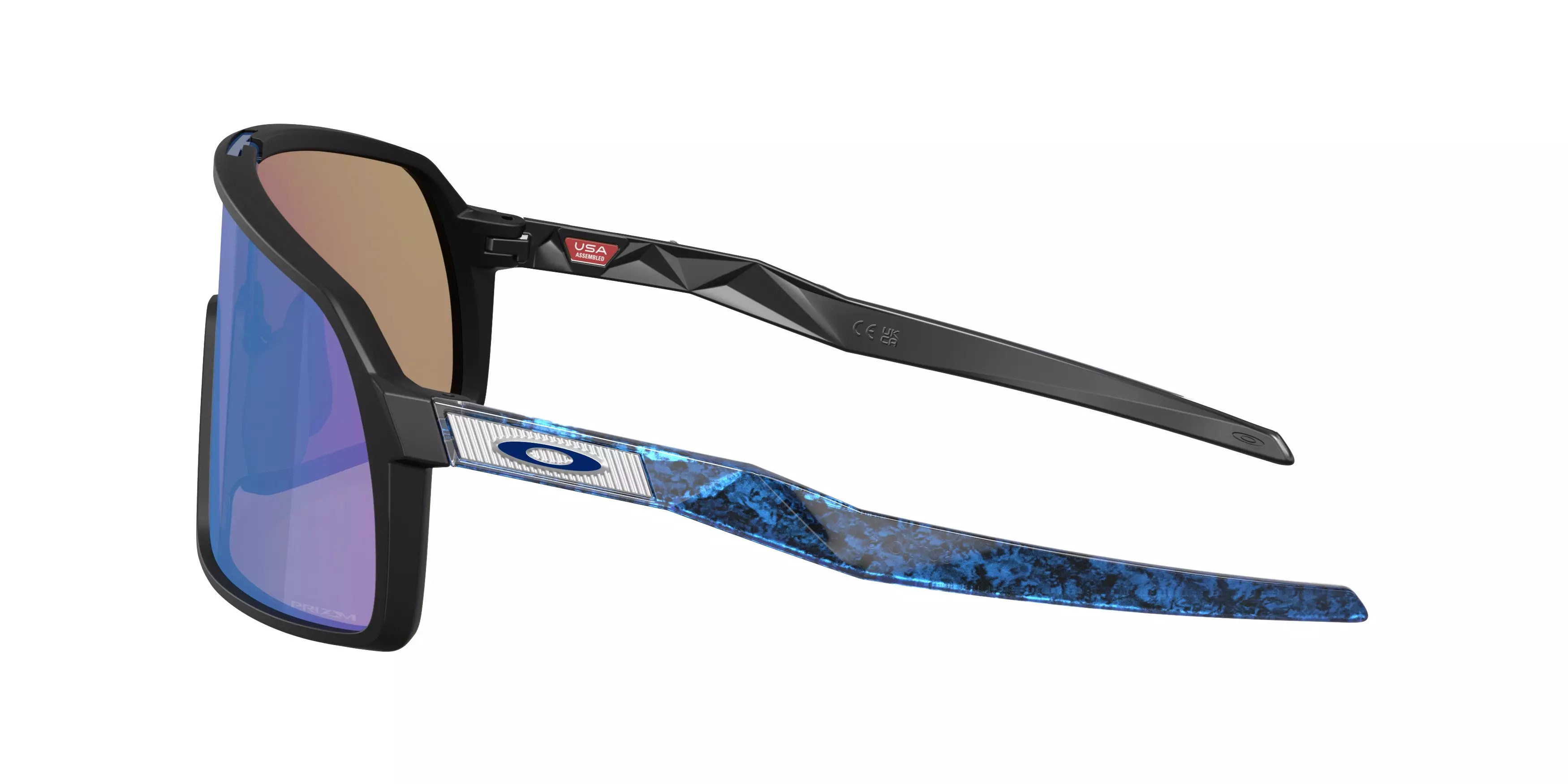 Oakley Sutro S Prizm Sapphire Sunglasses - Matte Black - BLACK/BLUE