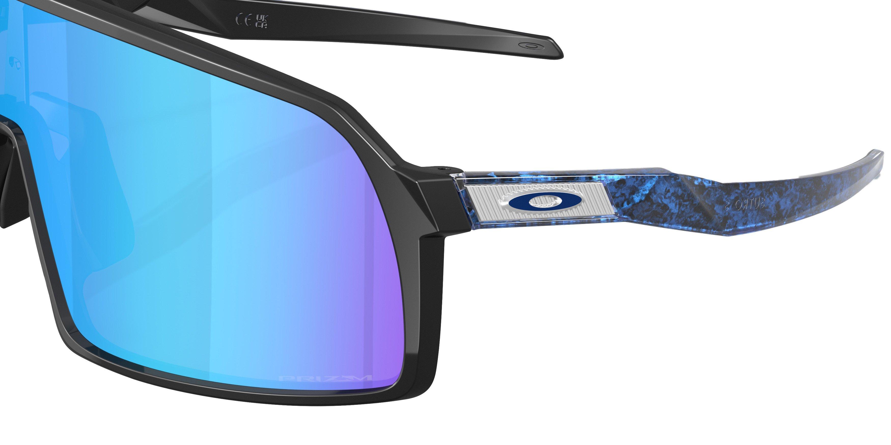 Oakley Sutro S Prizm Sapphire Sunglasses - Matte Black - BLACK/BLUE Thumbnail View 5