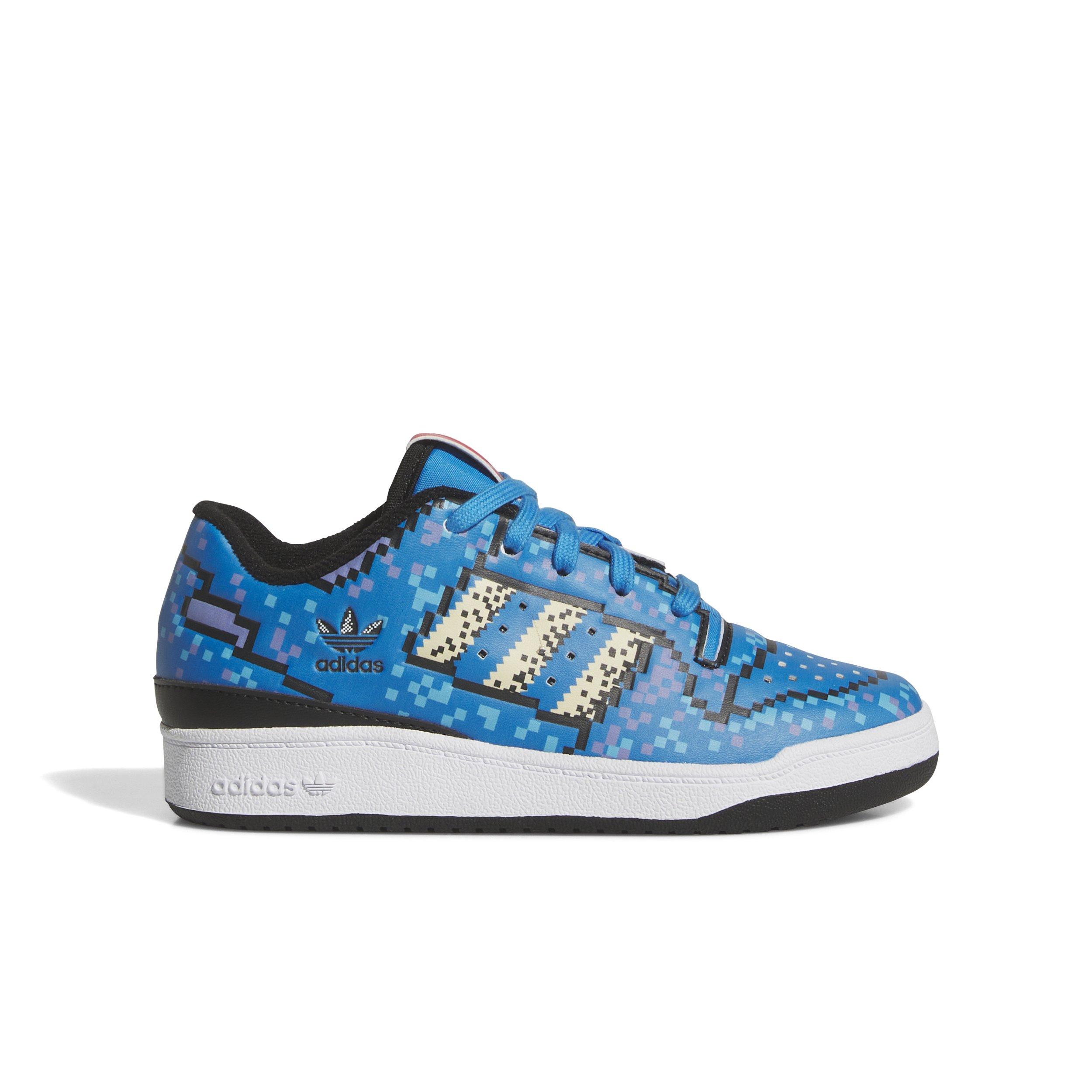 adidas Forum Low CL "Blue/Core Black" Preschool Boys' Shoe - BLUE/BLACK Thumbnail View 1