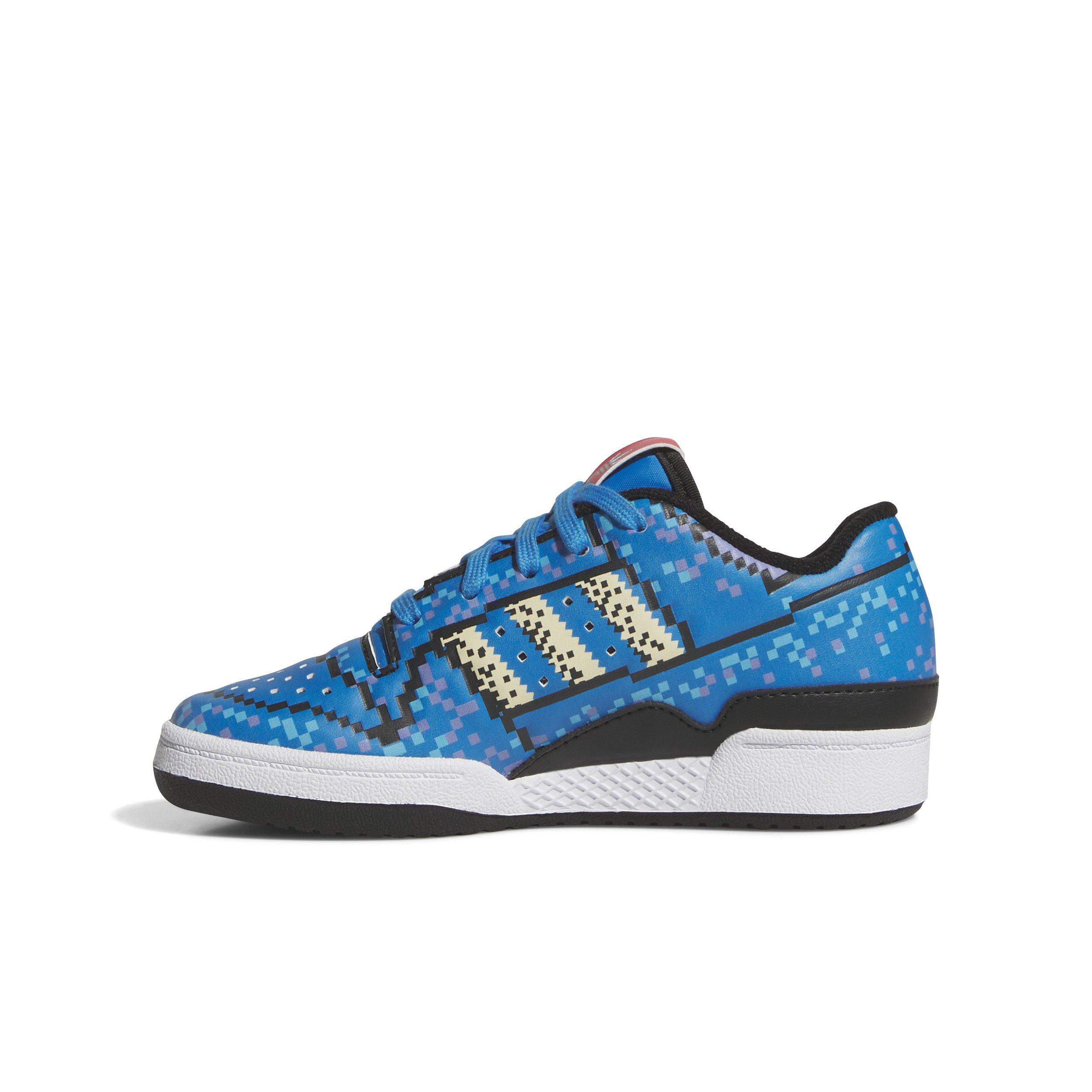 adidas Forum Low CL "Blue/Core Black" Preschool Boys' Shoe - BLUE/BLACK Thumbnail View 2