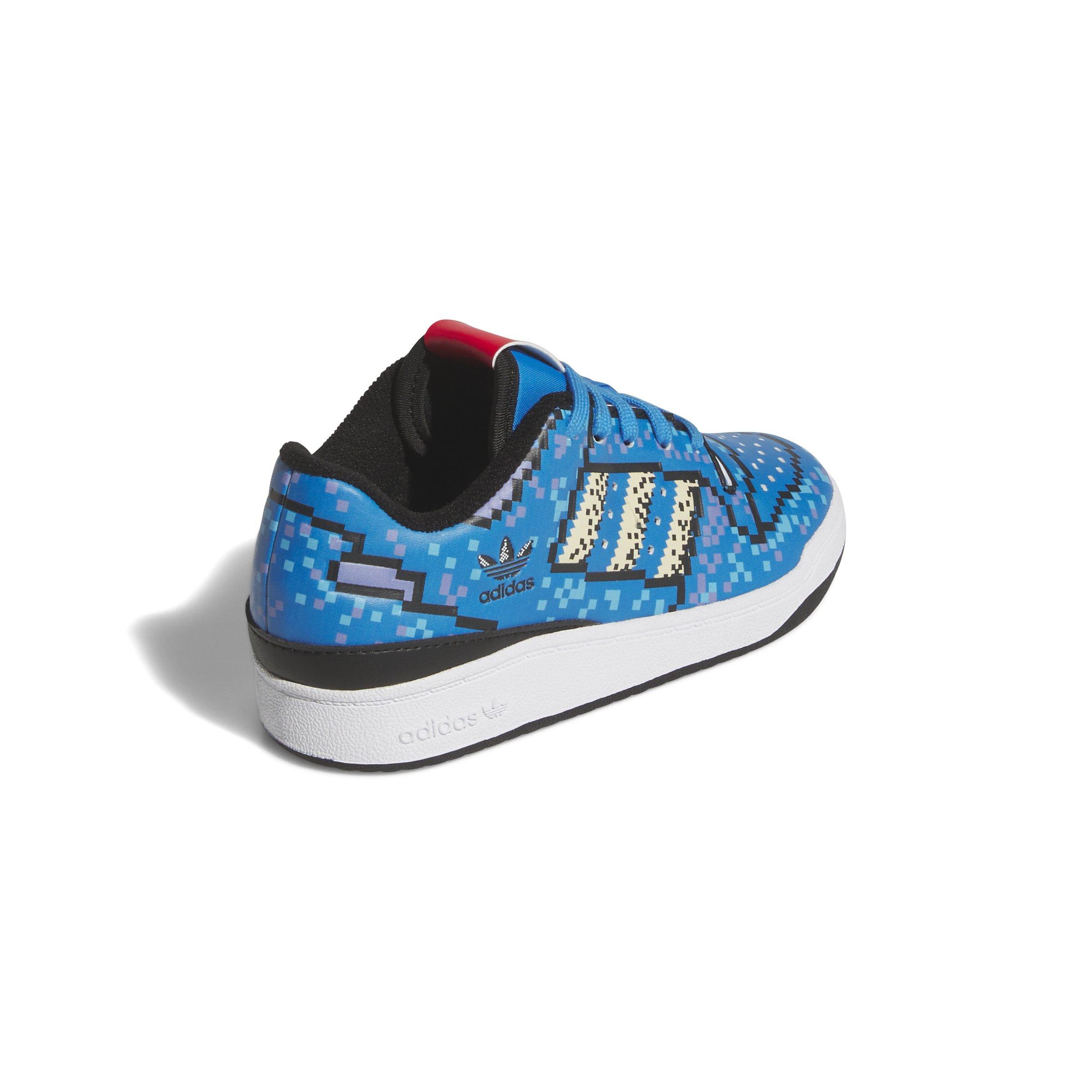 adidas Forum Low CL "Blue/Core Black" Preschool Boys' Shoe - BLUE/BLACK Thumbnail View 4