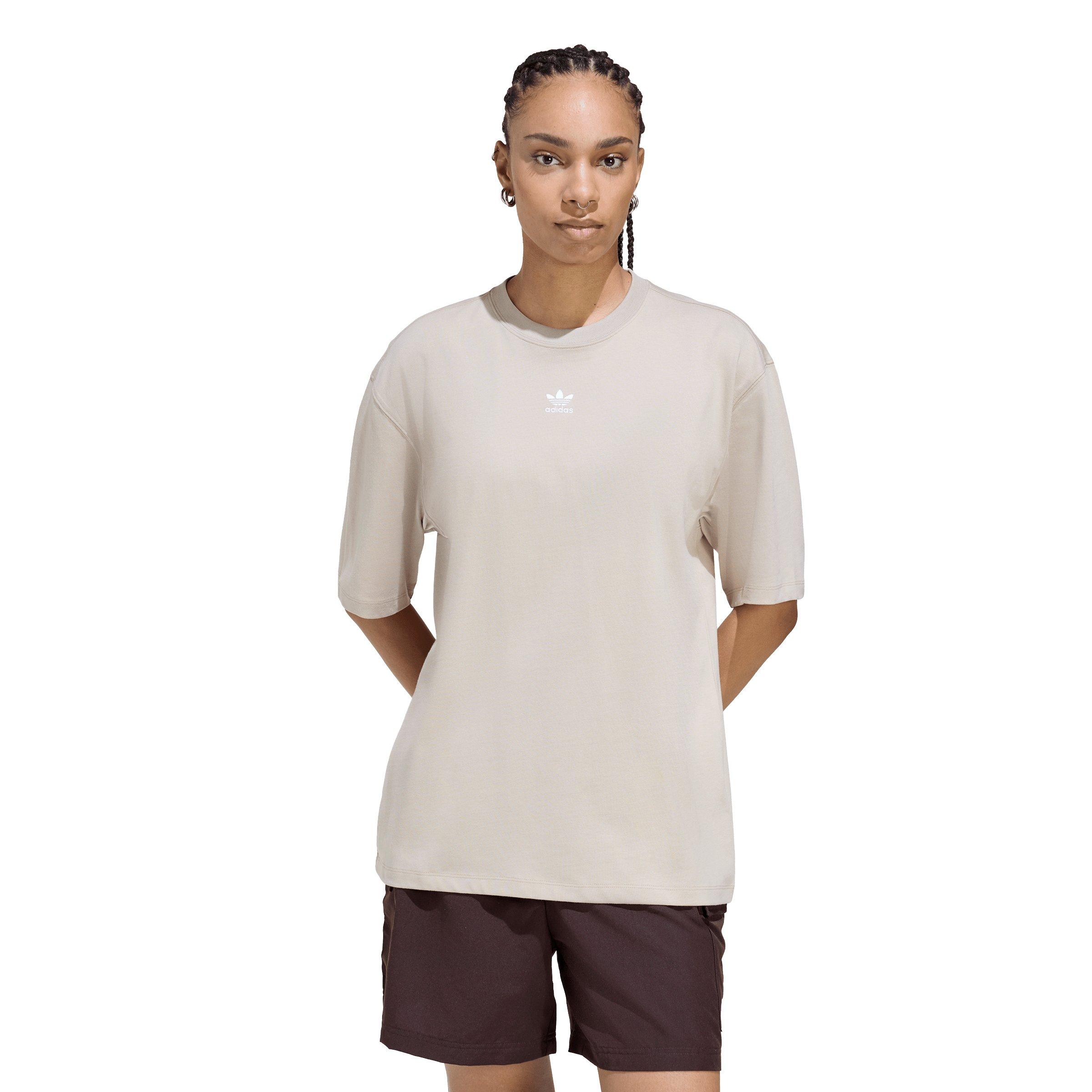 adidas Originals Women's Essentials Boyfriend Tee - Beige - BEIGE Thumbnail View 1