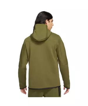 Nike Essential fleece+ multi logo hoodie in green - ShopStyle