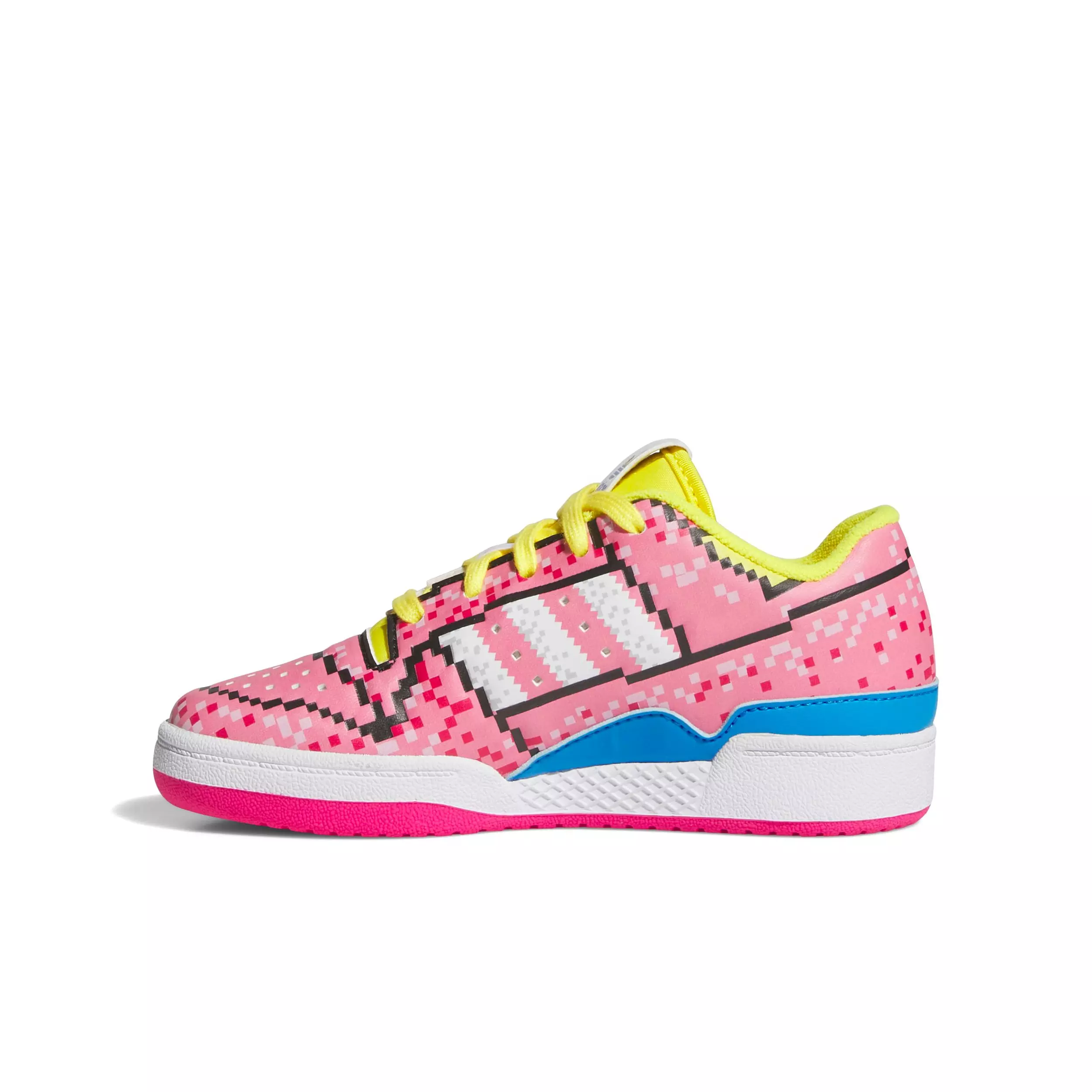 adidas Forum Low CL "Bliss Pink/Ftwr White/Yellow" Preschool Girls' Shoe - PINK/WHITE/YELLOW