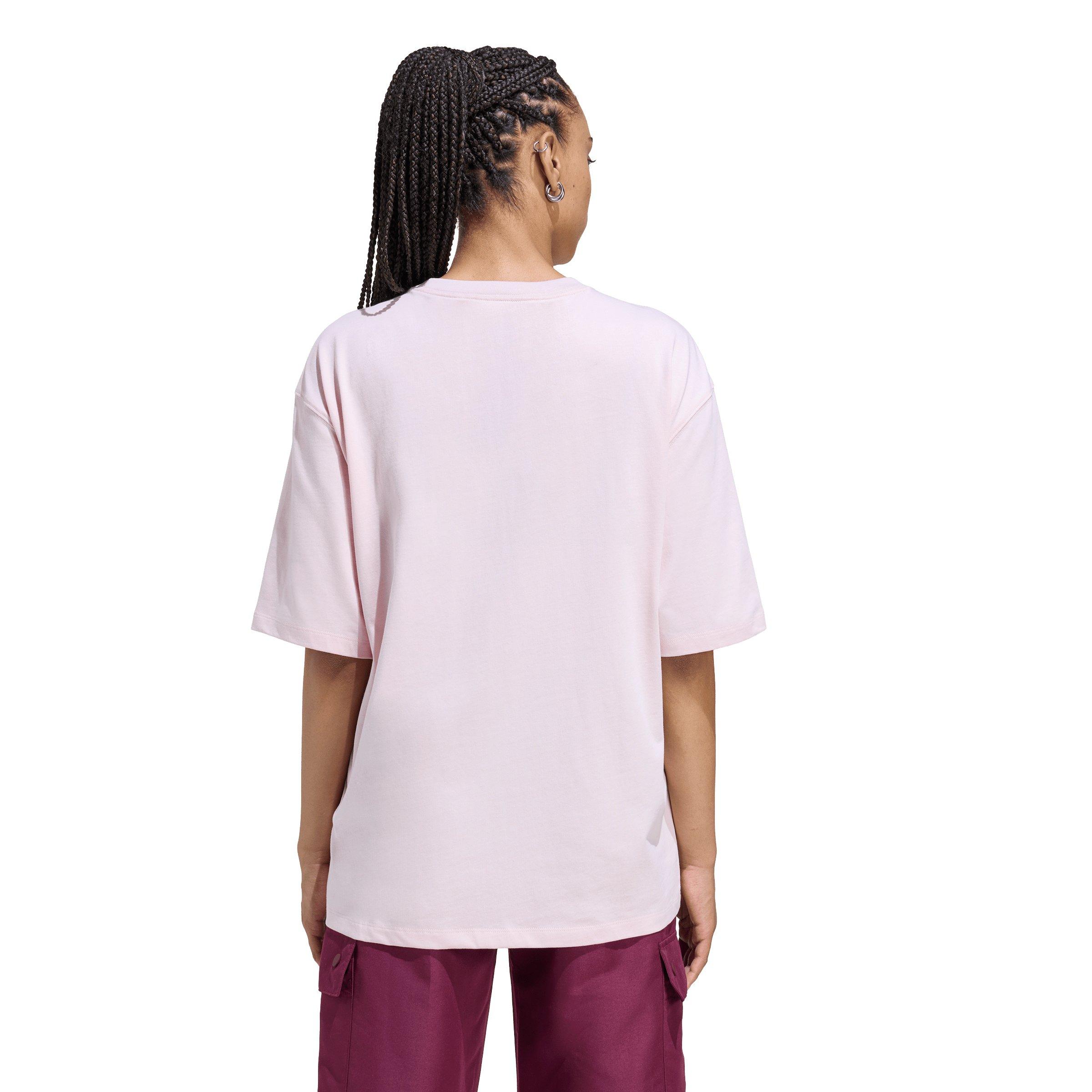 adidas Originals Women's Essentials Boyfriend Tee - Light Pink - LIGHT PINK Thumbnail View 2