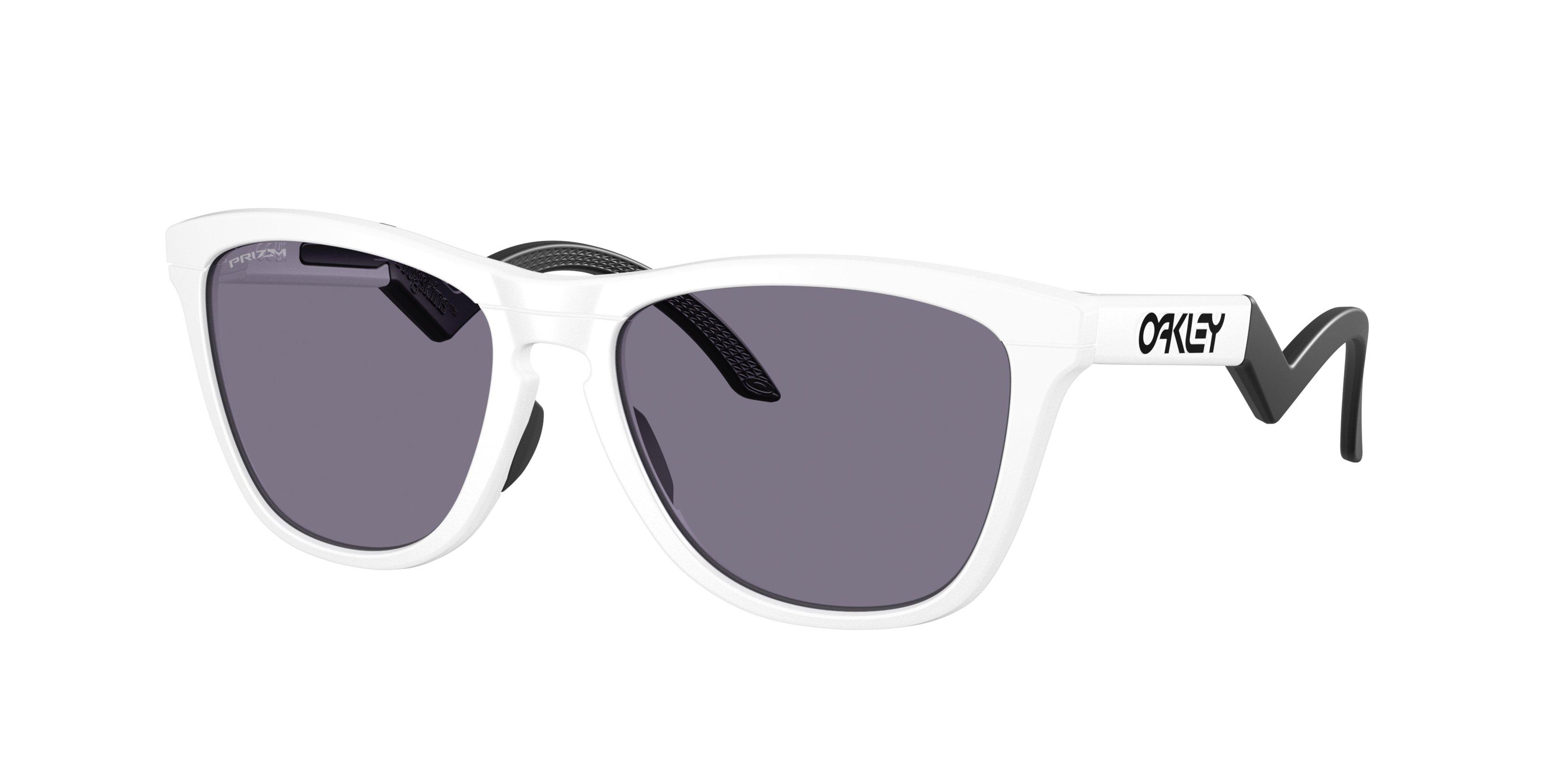 Oakley Frogskins Hybrid Prizm Grey Sunglasses - Matte White - WHITE/GREY Thumbnail View 1