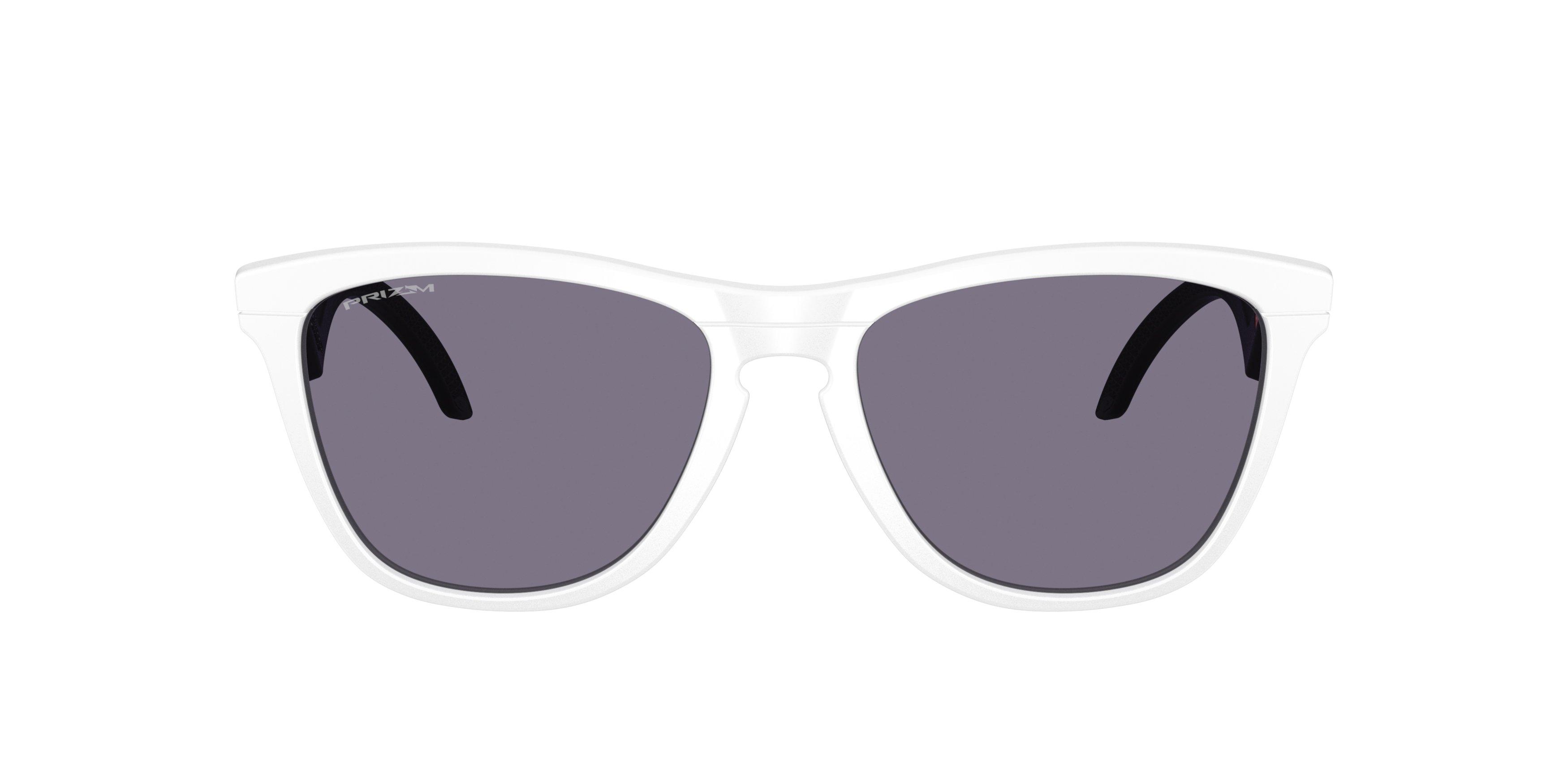 Oakley Frogskins Hybrid Prizm Grey Sunglasses - Matte White - WHITE/GREY Thumbnail View 2